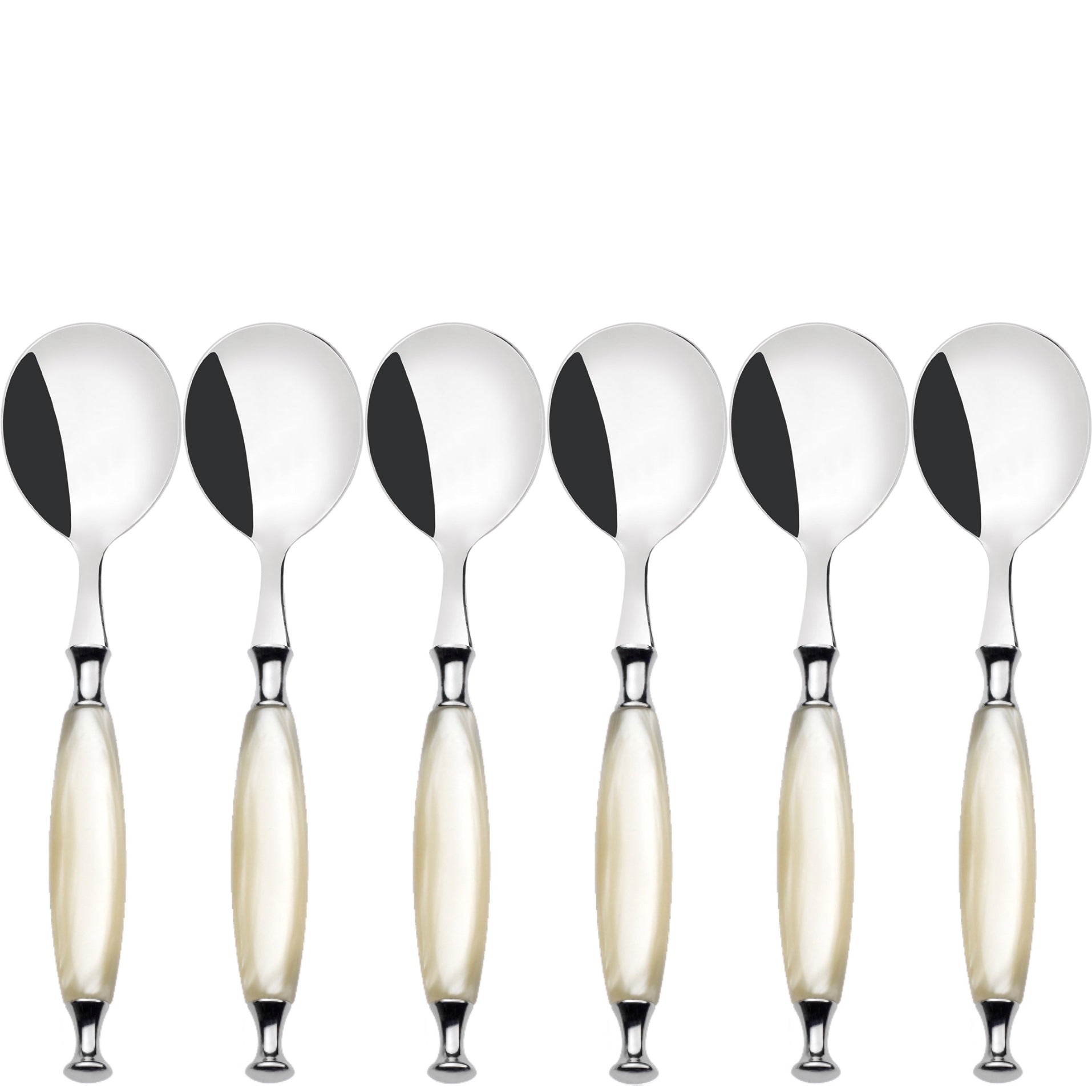 Country Soup Spoons Set - Ivory