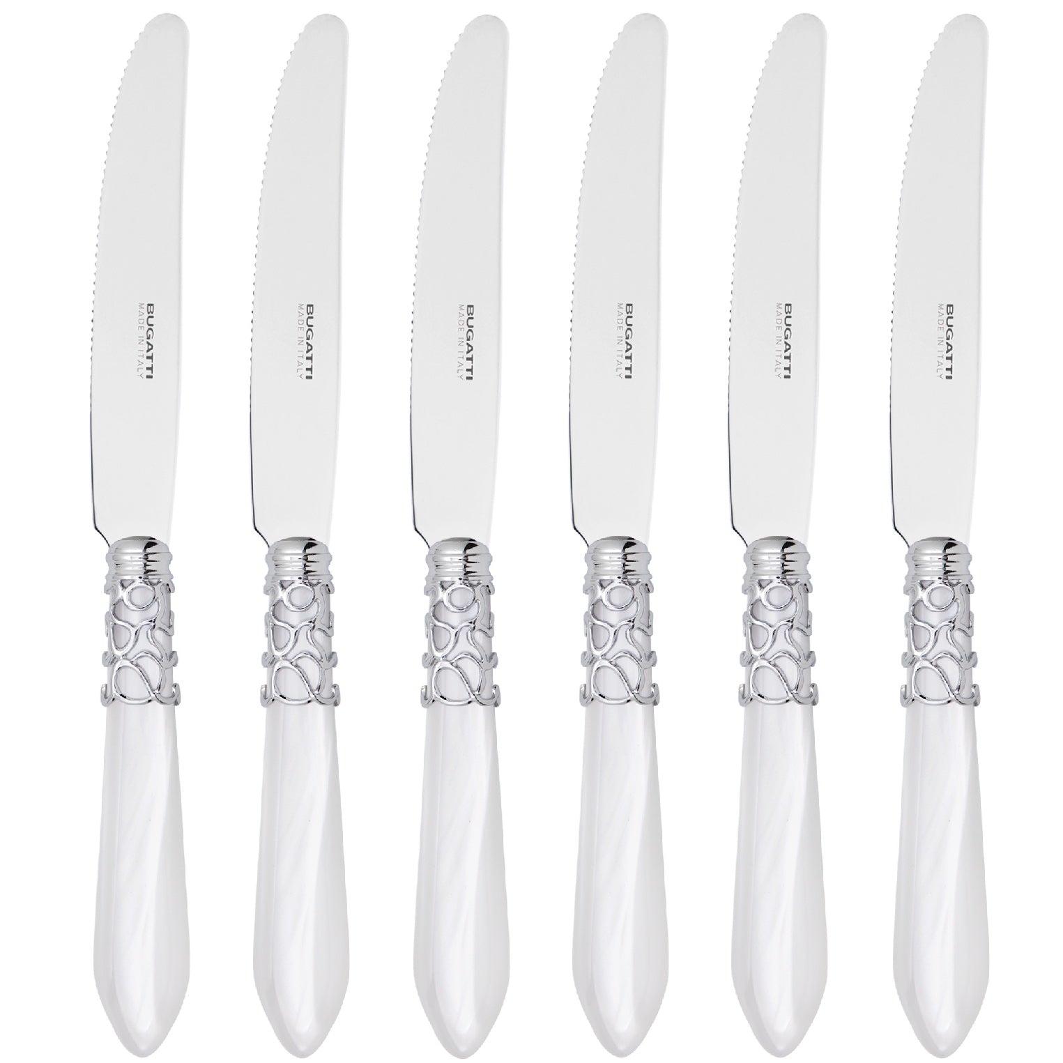 Melodia Brilliant Fruit Knife Set 17,5 cm (6.89 inch) - White-Casa Bugatti USA