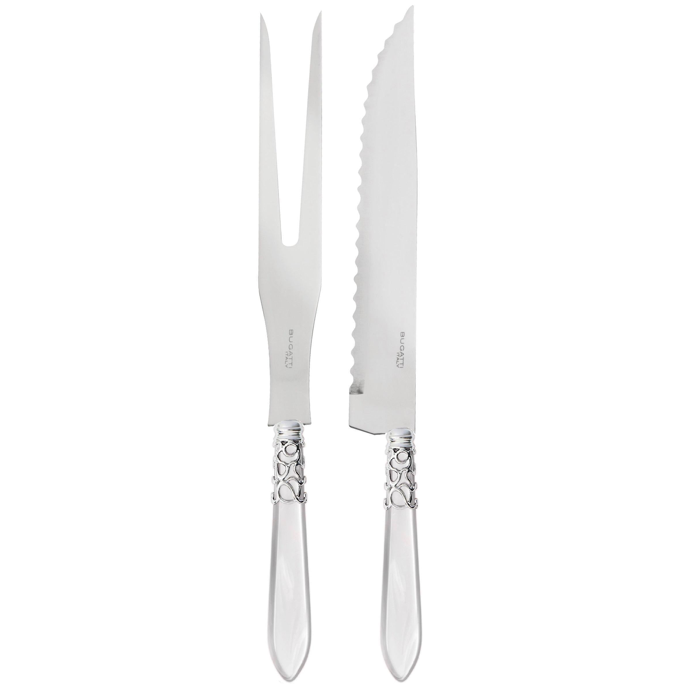 Melodia Brilliant Roast Carving Set - White