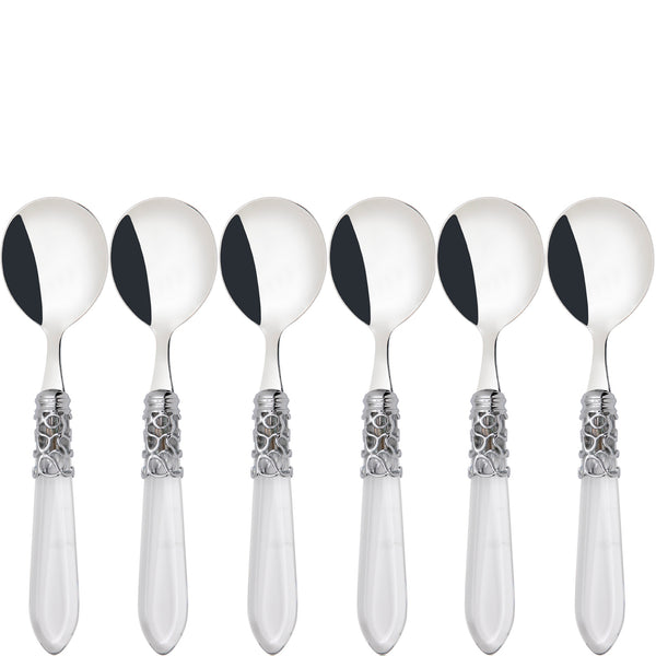 Melodia Brilliant Soup Spoons Set - Clear