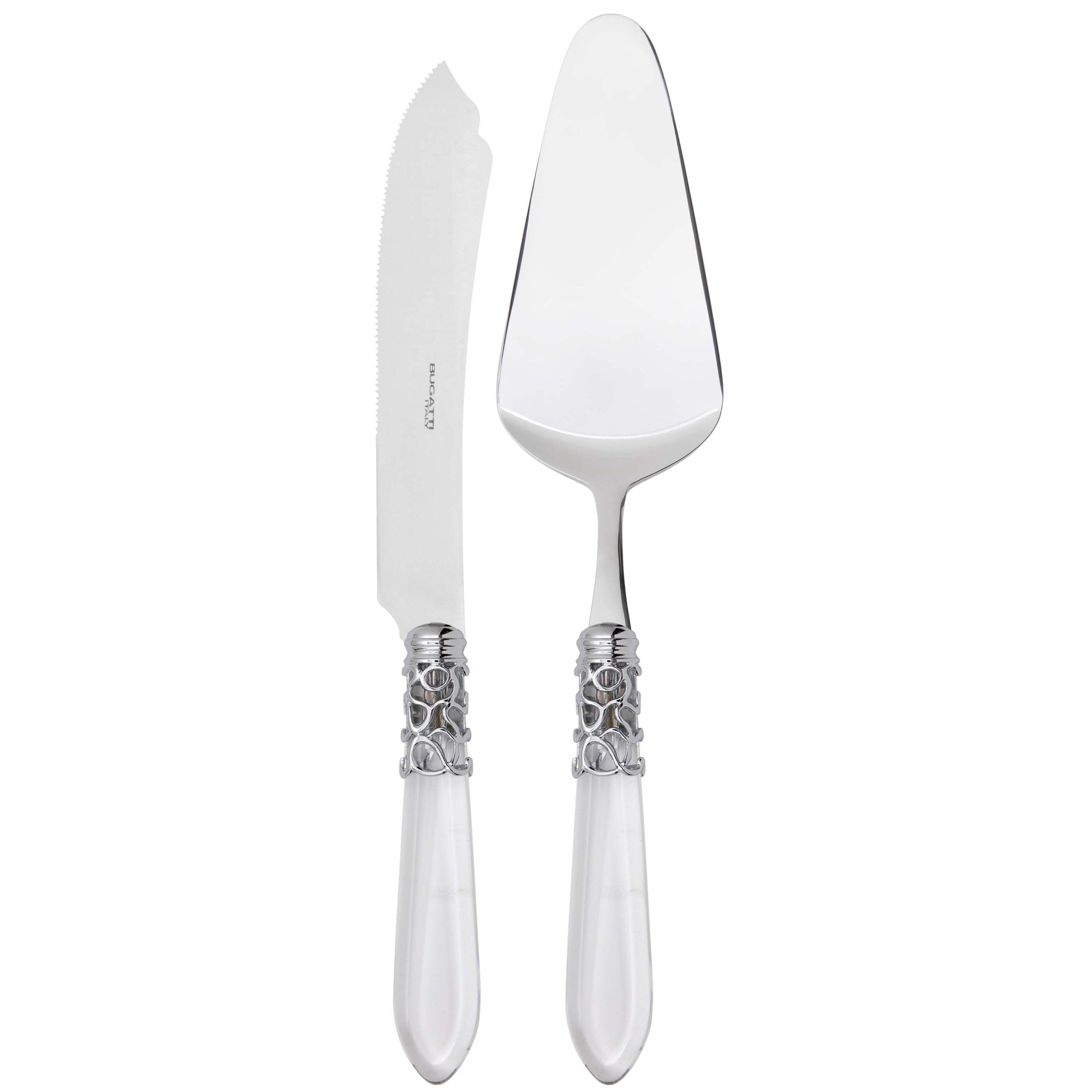Melodia Brilliant 2 Piece Cake Serving set - Clear