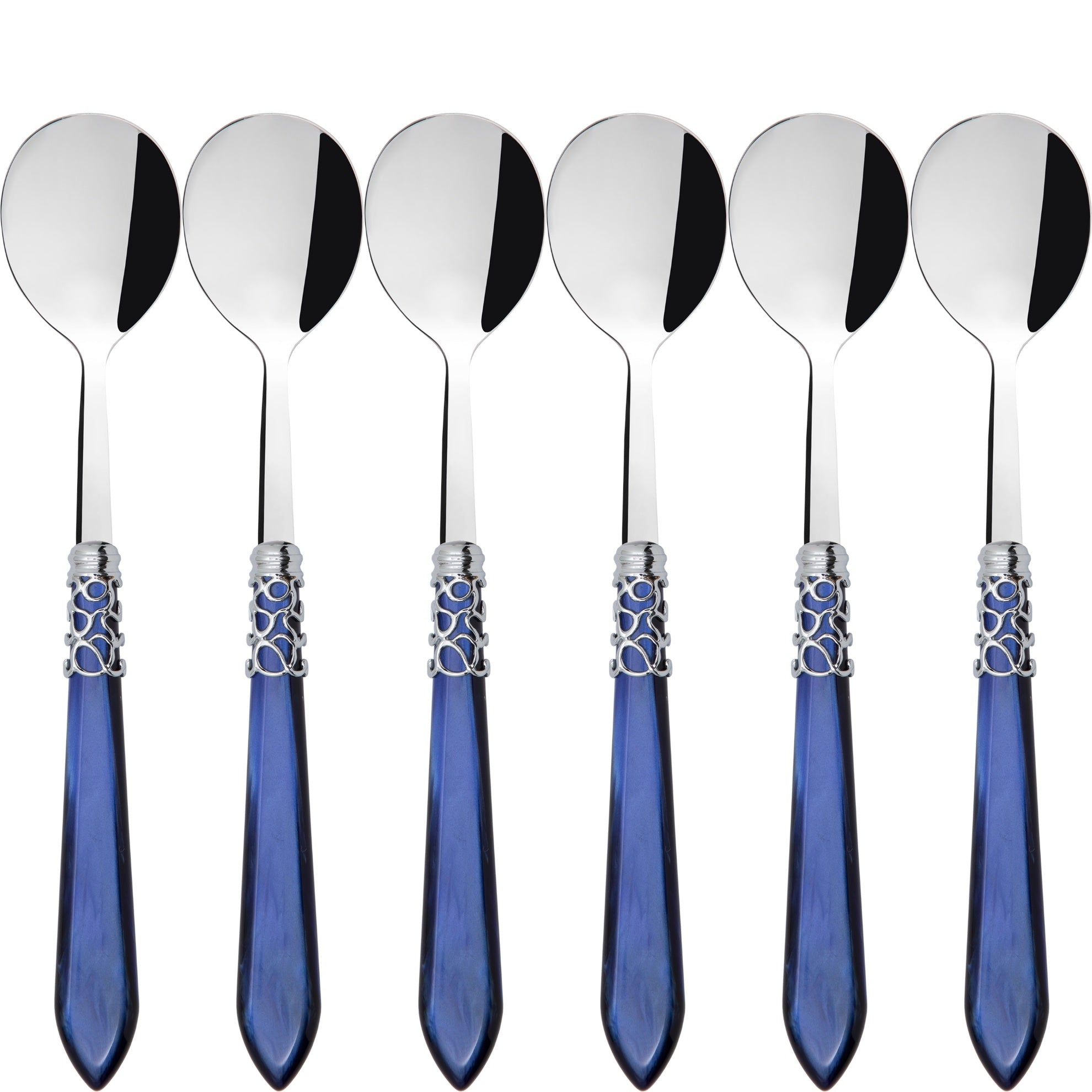 Melodia Brilliant Asian Rice Spoons Set - Royal Blue