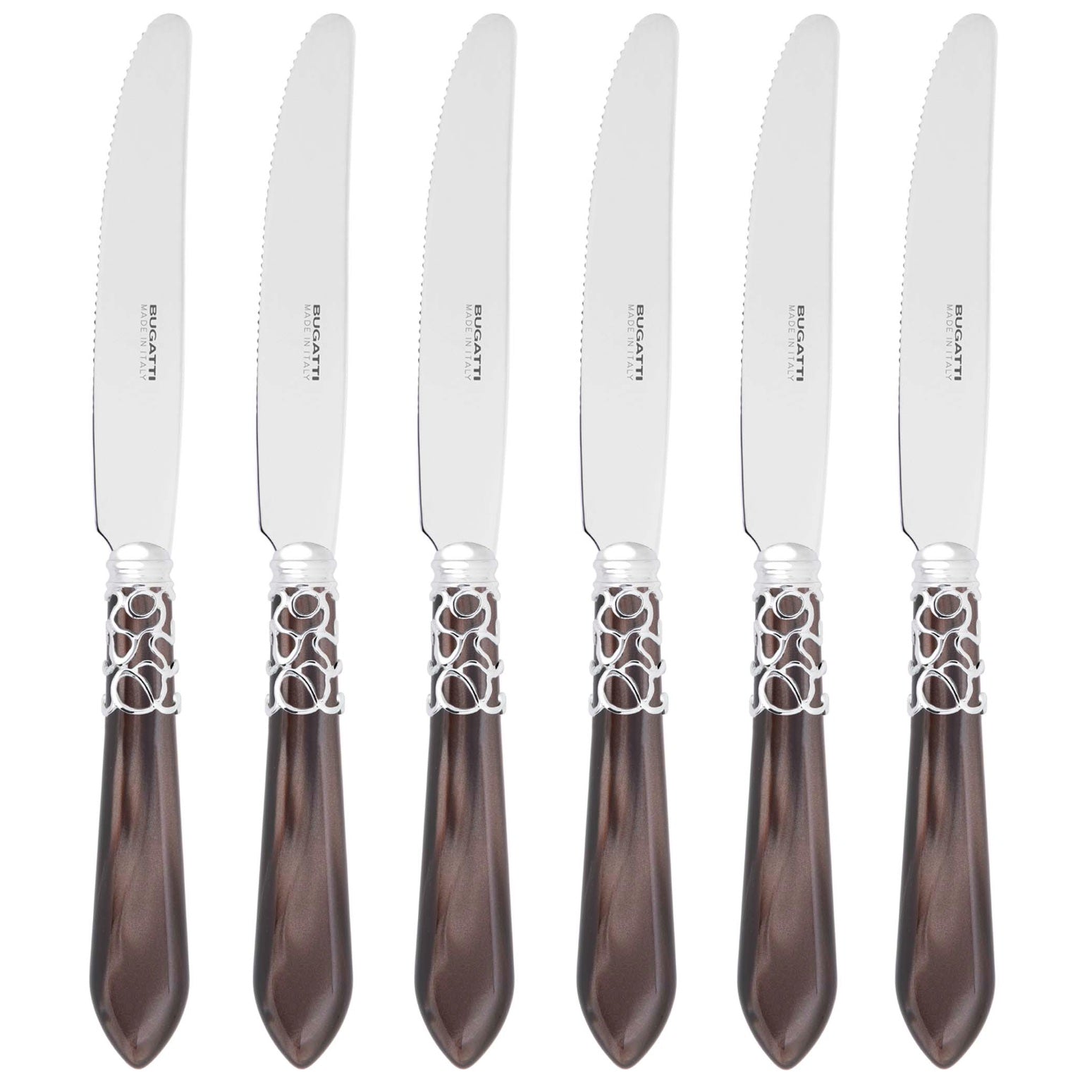 Melodia Brilliant Fruit Knife Set 17,5 cm (6.89 inch) - Chocolate-Casa Bugatti USA