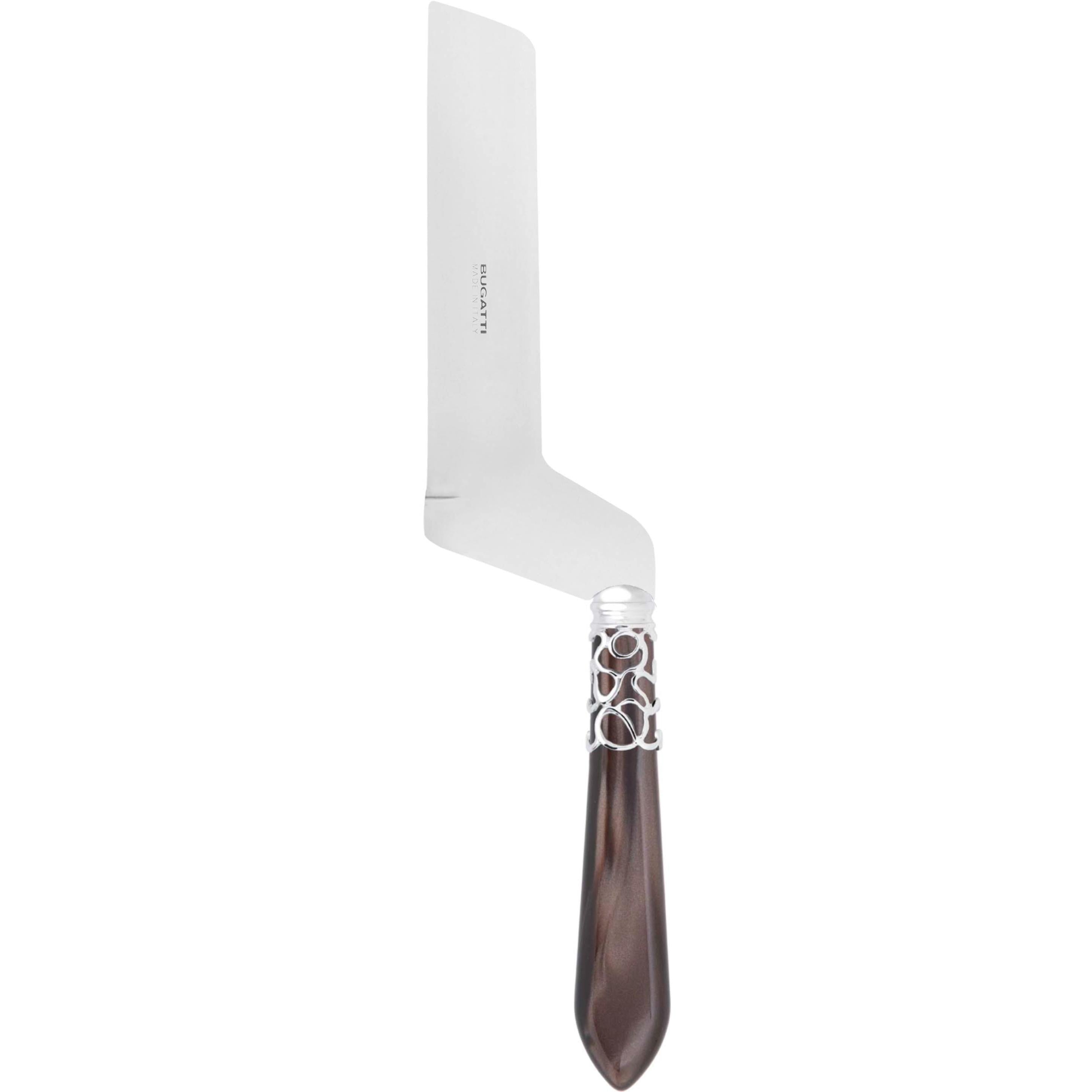 Melodia Brilliant Soft Cheese Offset Knife - Chocolate-Casa Bugatti USA