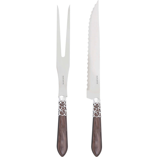 Melodia Brilliant Roast Carving Set - Chocolate