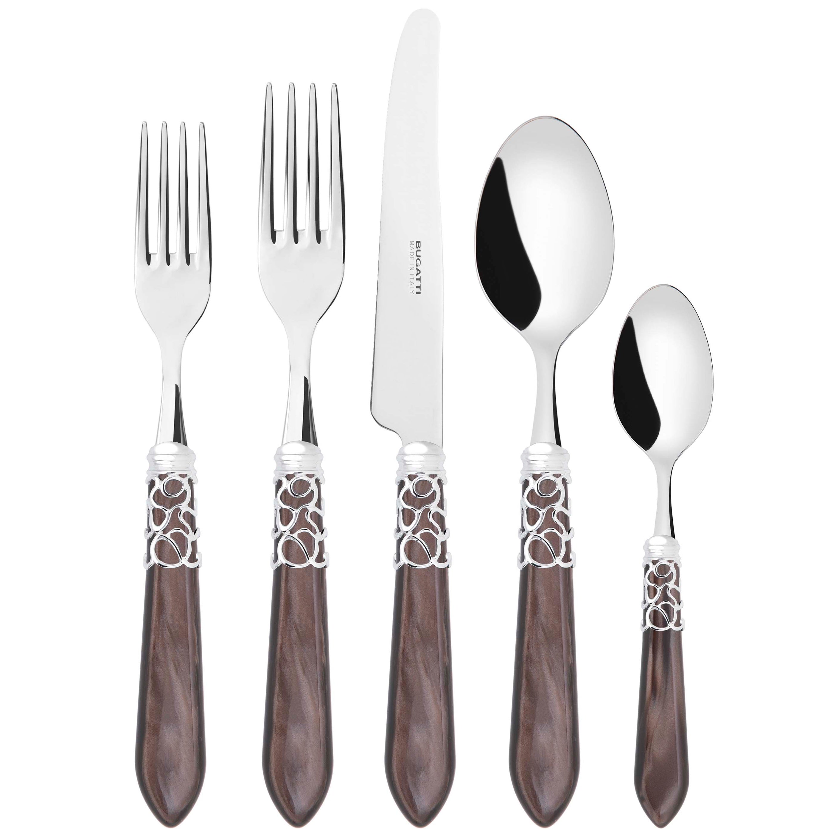 Melodia Brilliant 5 Piece Place setting - Chocolate