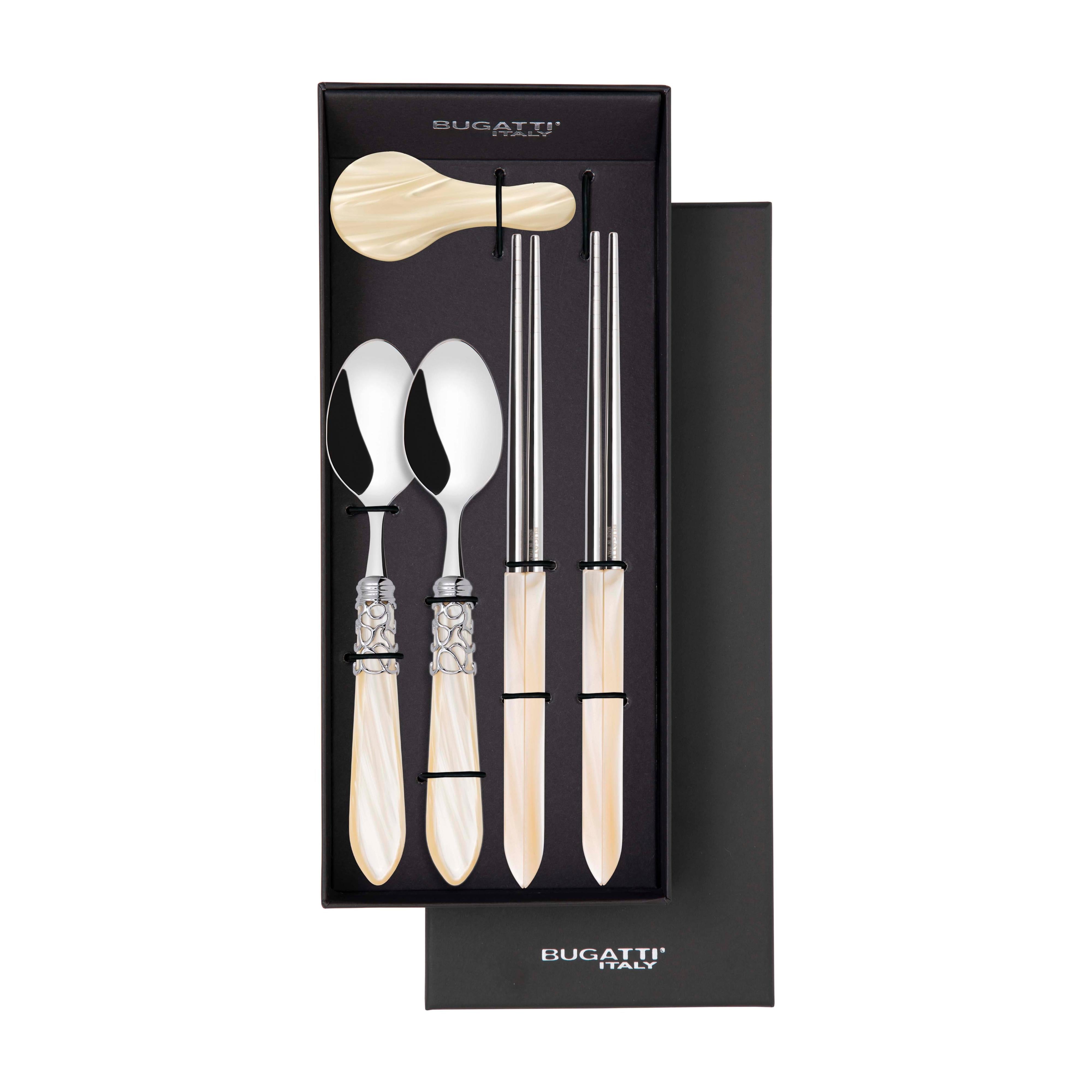 Melodia Brilliant Chopsticks set for 2 - Ivory