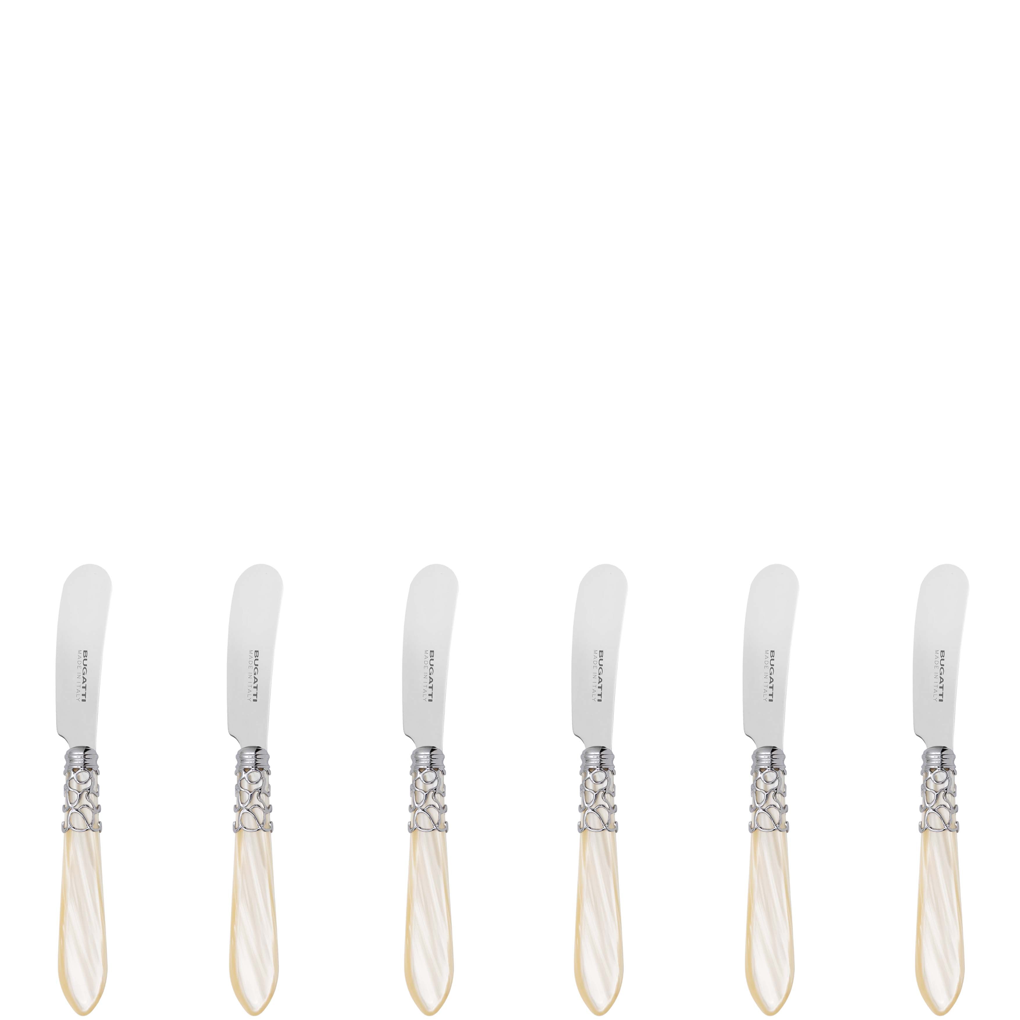 Melodia Brilliant Spreader / Butter Knife Set - Ivory
