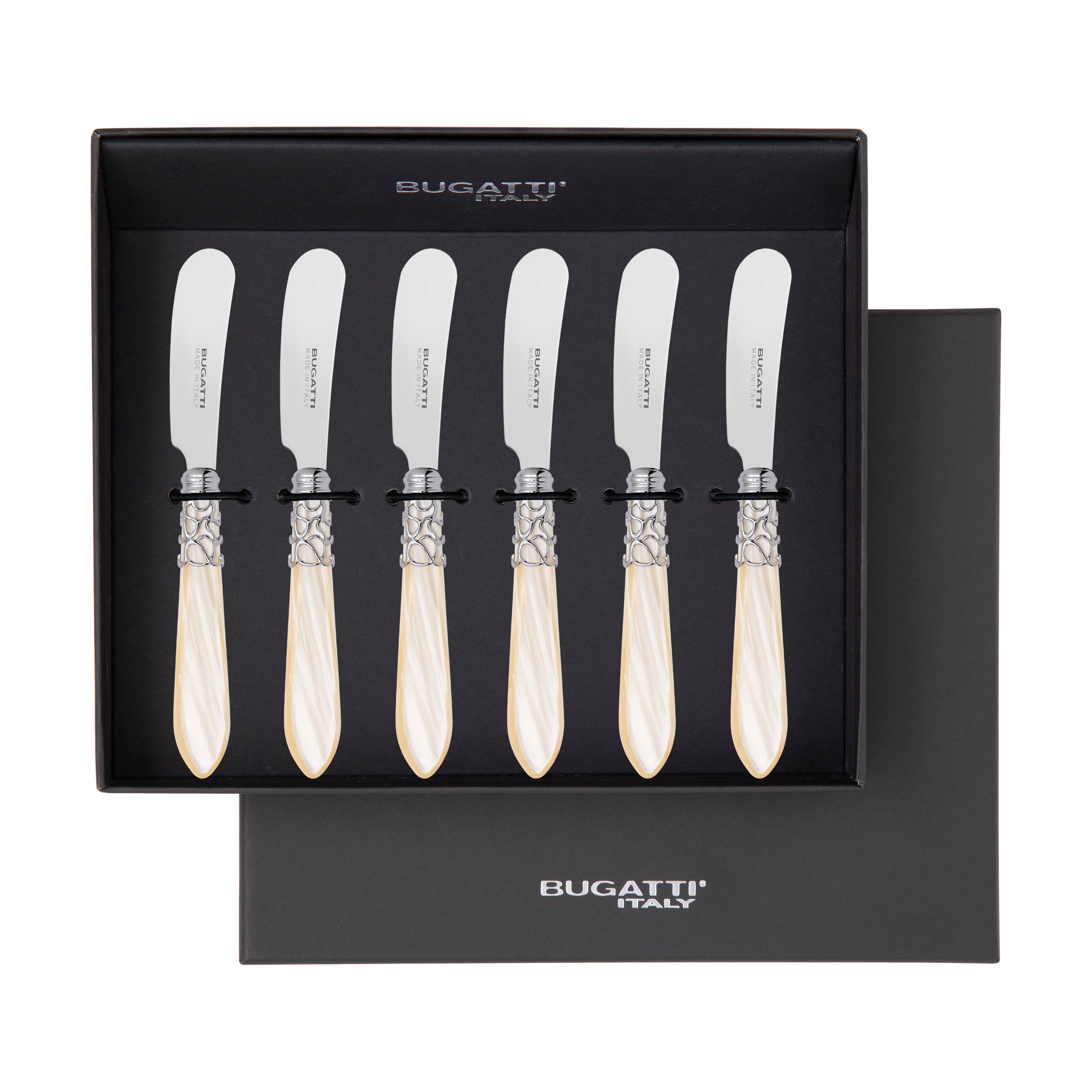 Melodia Brilliant Spreader / Butter Knife Set - Ivory