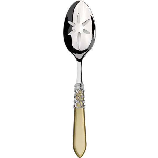 Melodia Brilliant Slotted Serving Spoon - Chartreuse Green