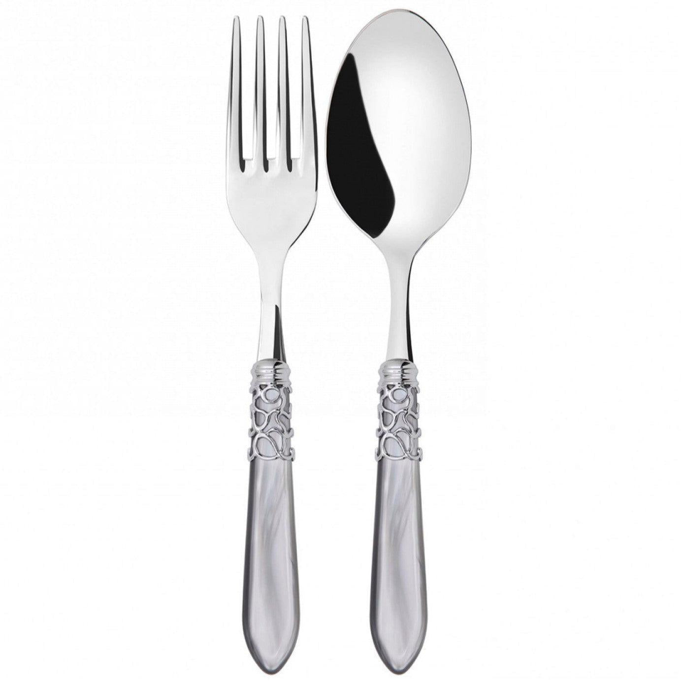 Melodia Brilliant 2 Piece Serving Set - Gray