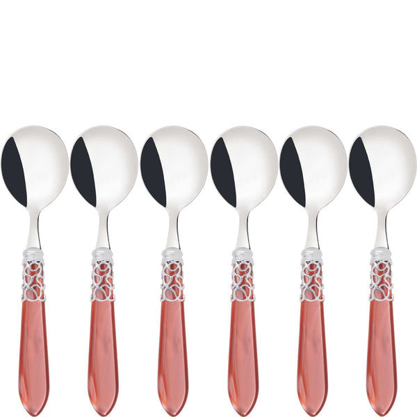 Melodia Brilliant Soup Spoons Set - Rust
