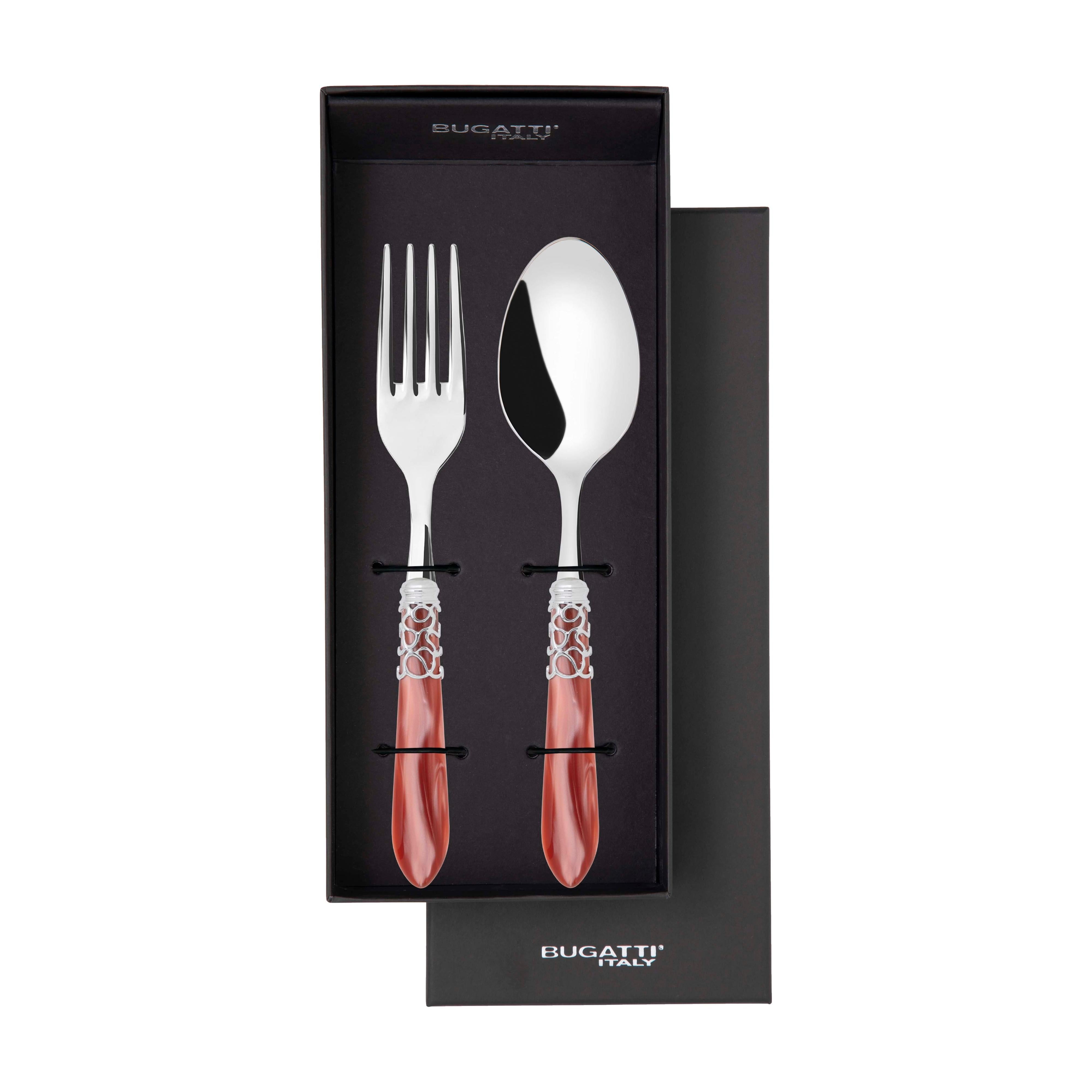 Melodia Brilliant 2 Piece Serving Set - Rust