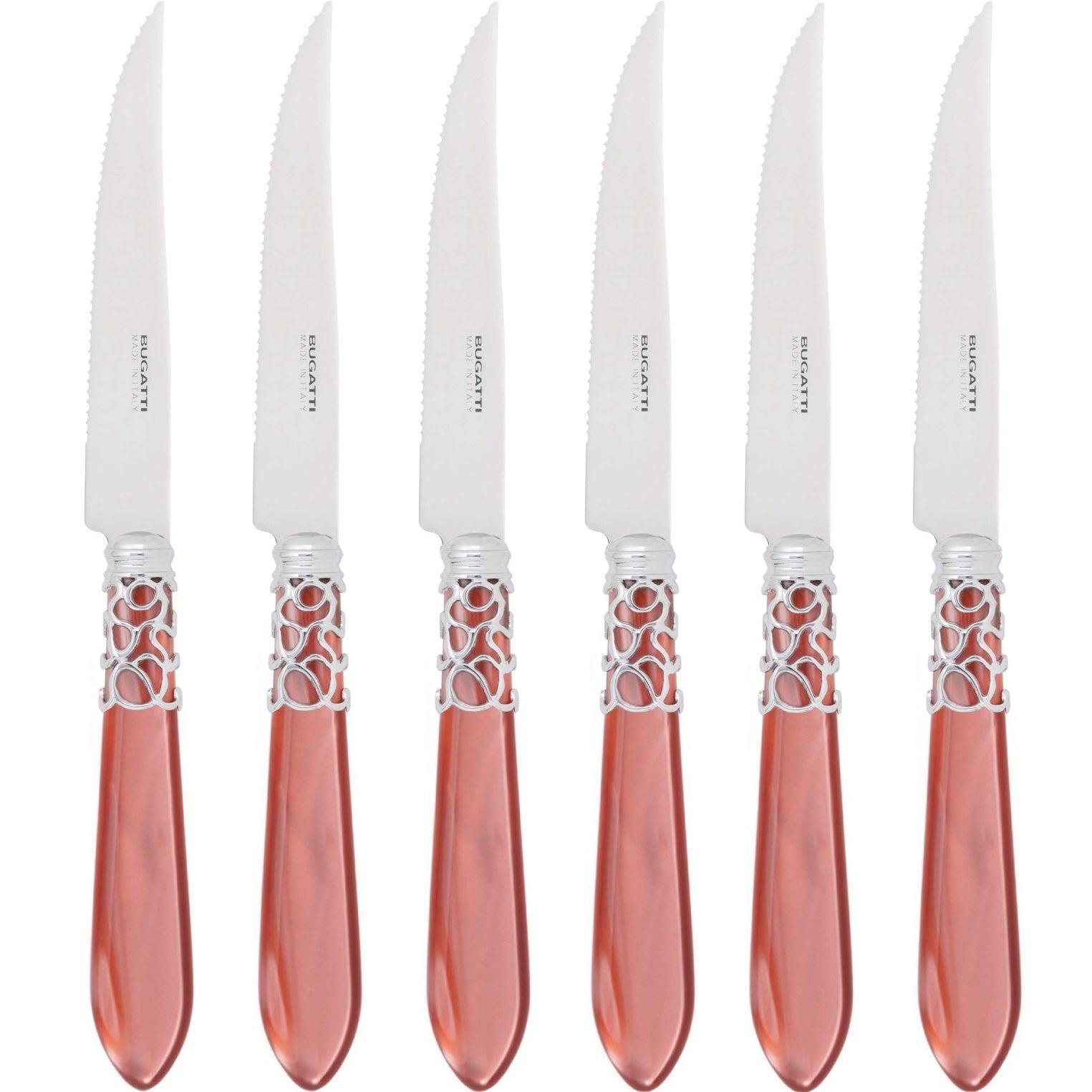Melodia Brilliant 6 Piece Steak knife Set - Rust