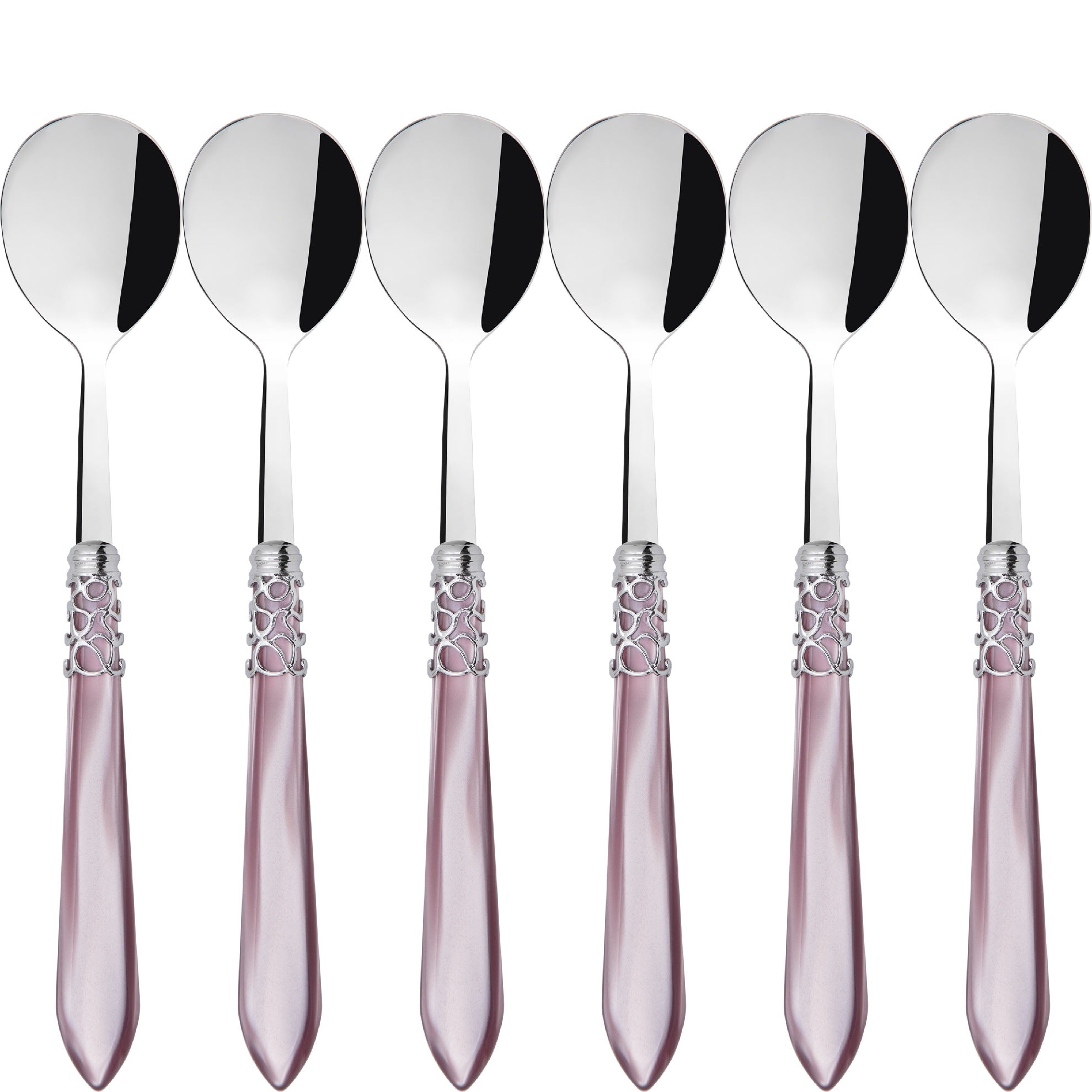Melodia Brilliant Asian Rice Spoons Set - Lilac