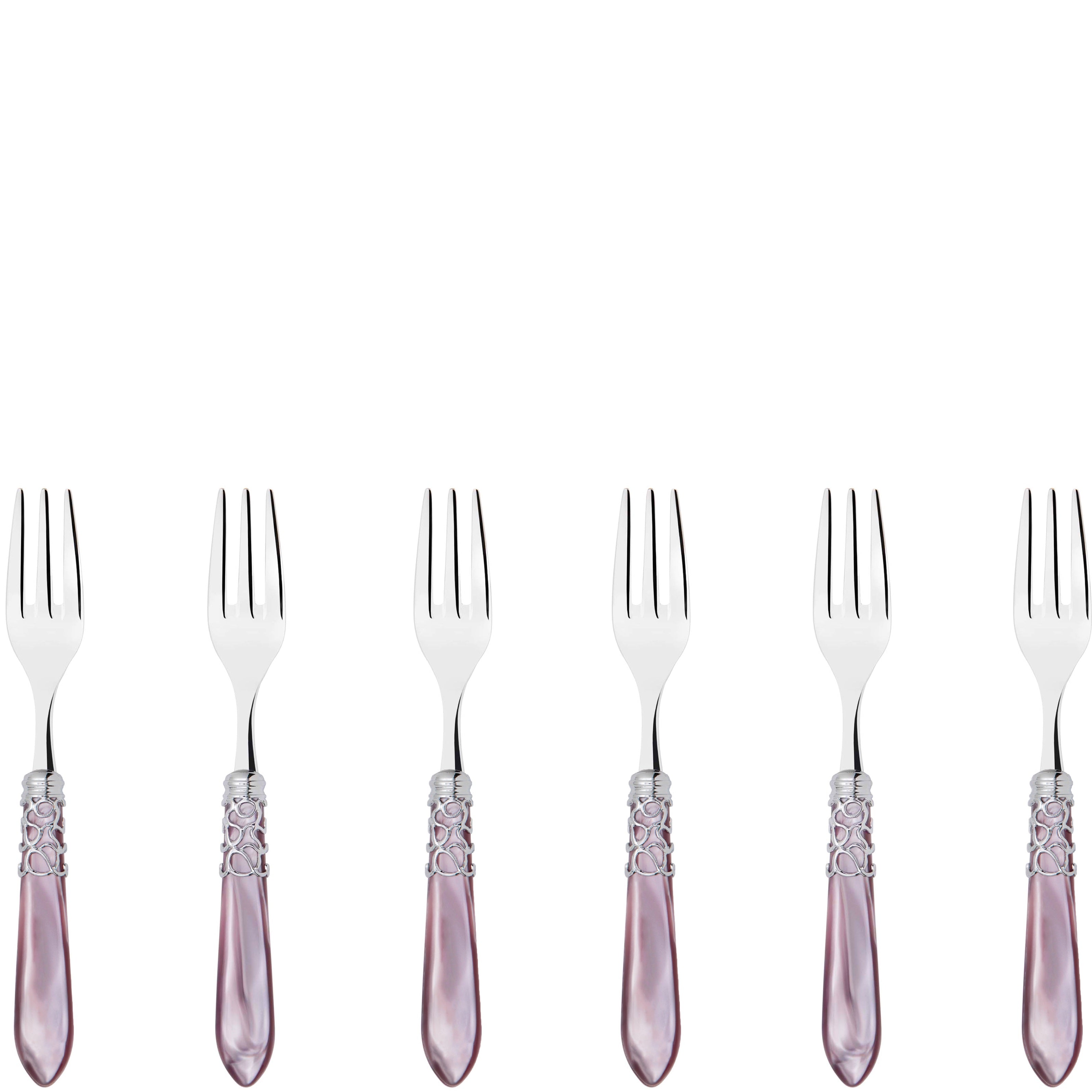 Melodia Brilliant Cocktail / Cake Fork Set in gift box - Lilac