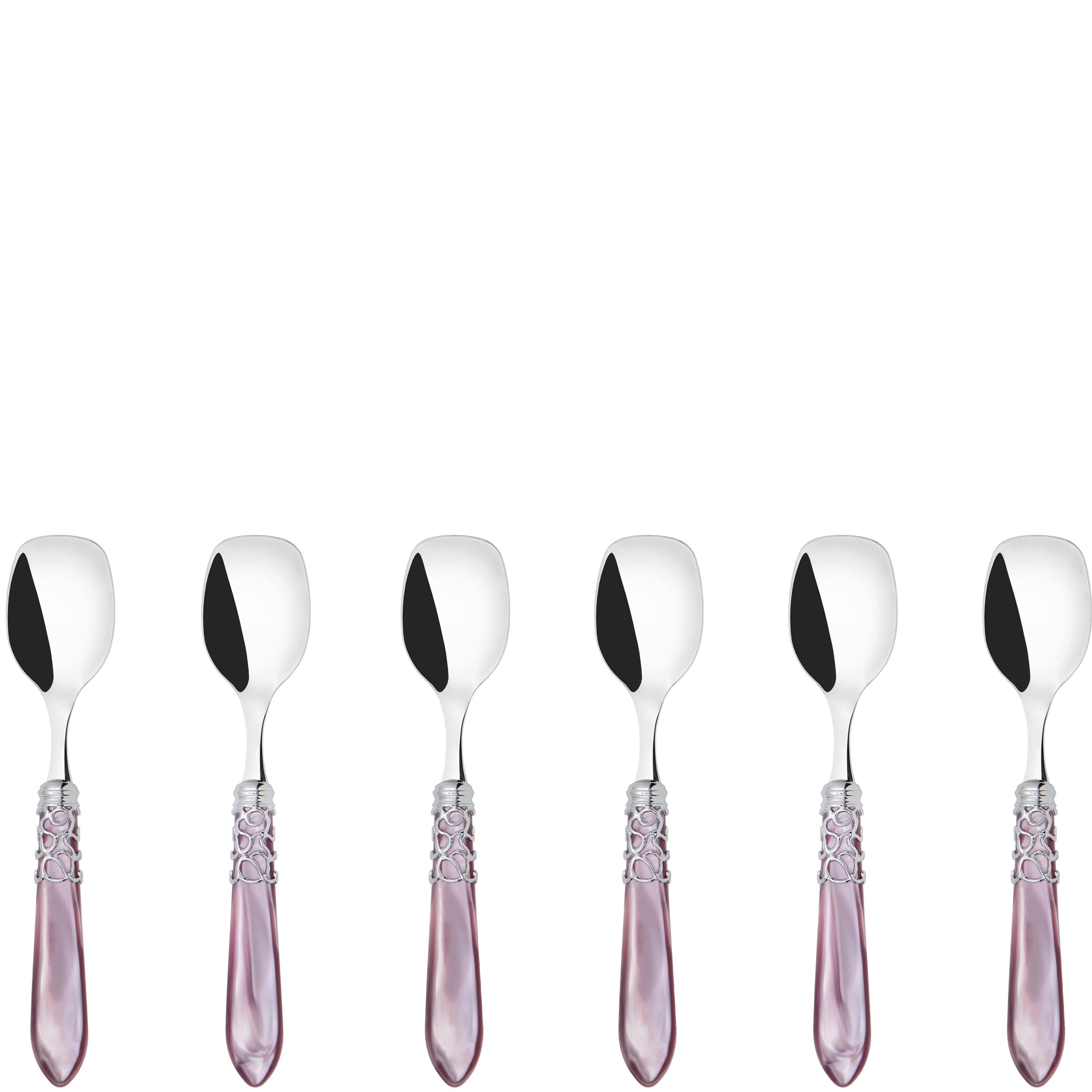 Melodia Brilliant Ice Cream Spoons Set in gift box - Lilac
