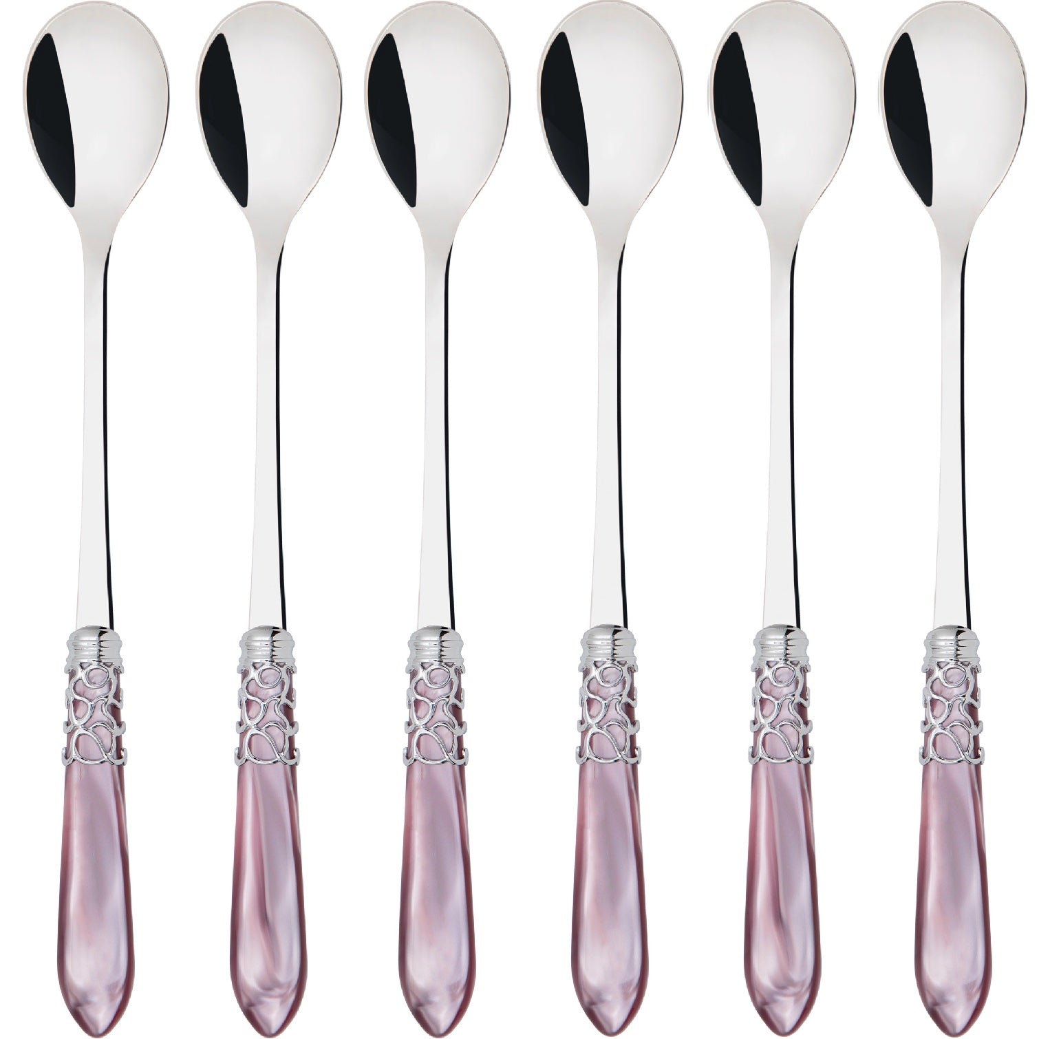 Melodia Brilliant Ice Tea / Cocktail Spoon Set - Lilac