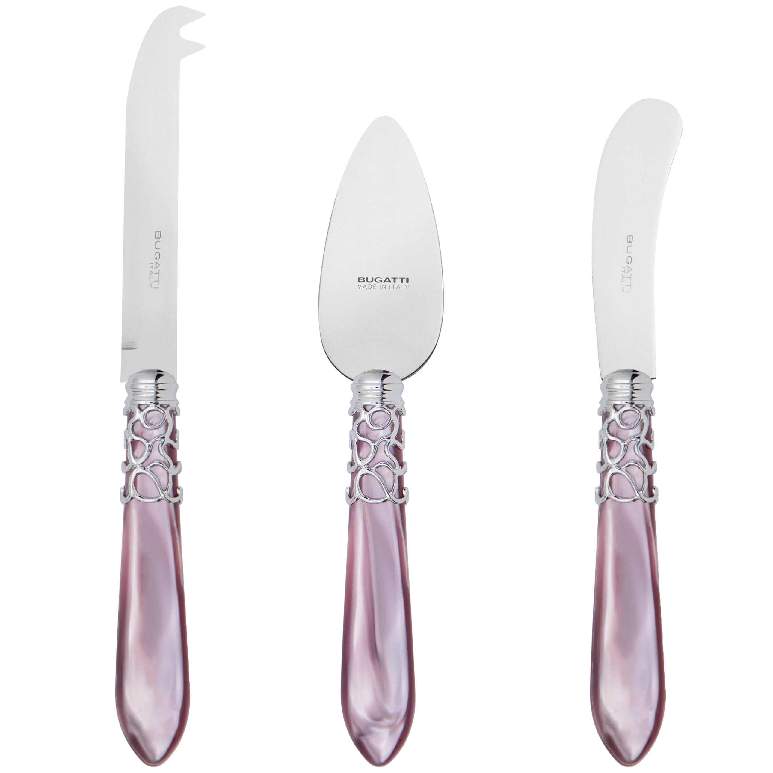 Melodia Brilliant 3 Piece Cheese Knife Set - Lilac