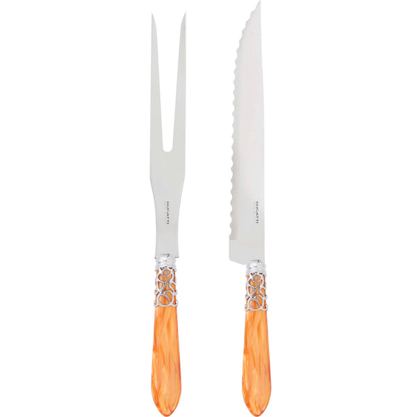 Melodia Brilliant Roast Carving Set - Tangerine