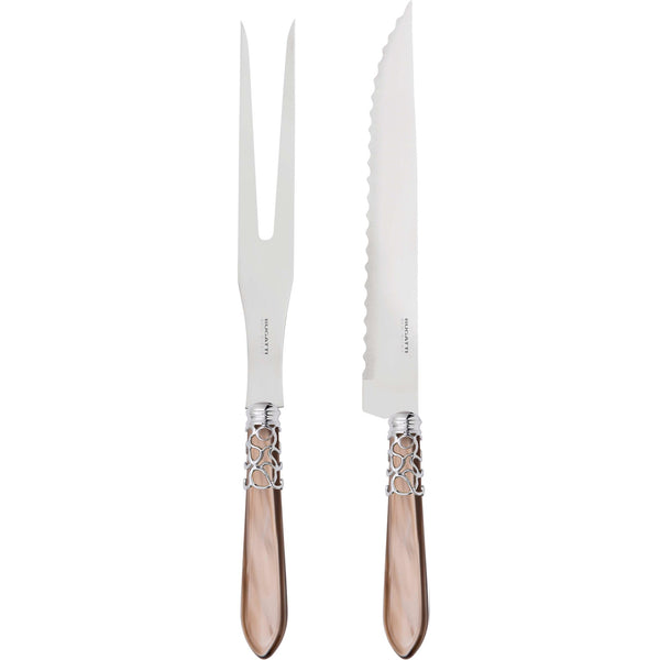 Melodia Brilliant Roast Carving Set - Taupe