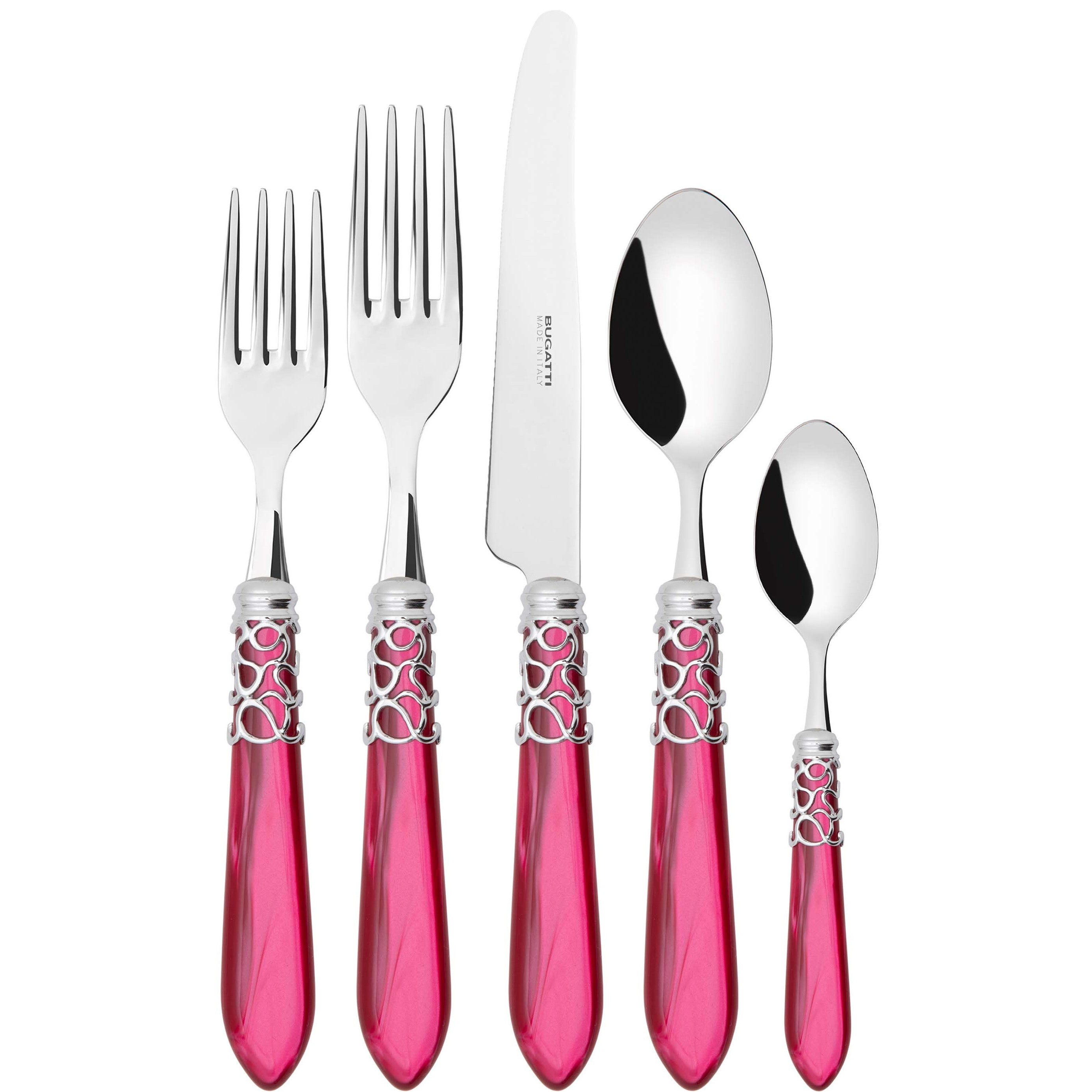 Melodia Brilliant 5 Piece Place setting - Raspberry