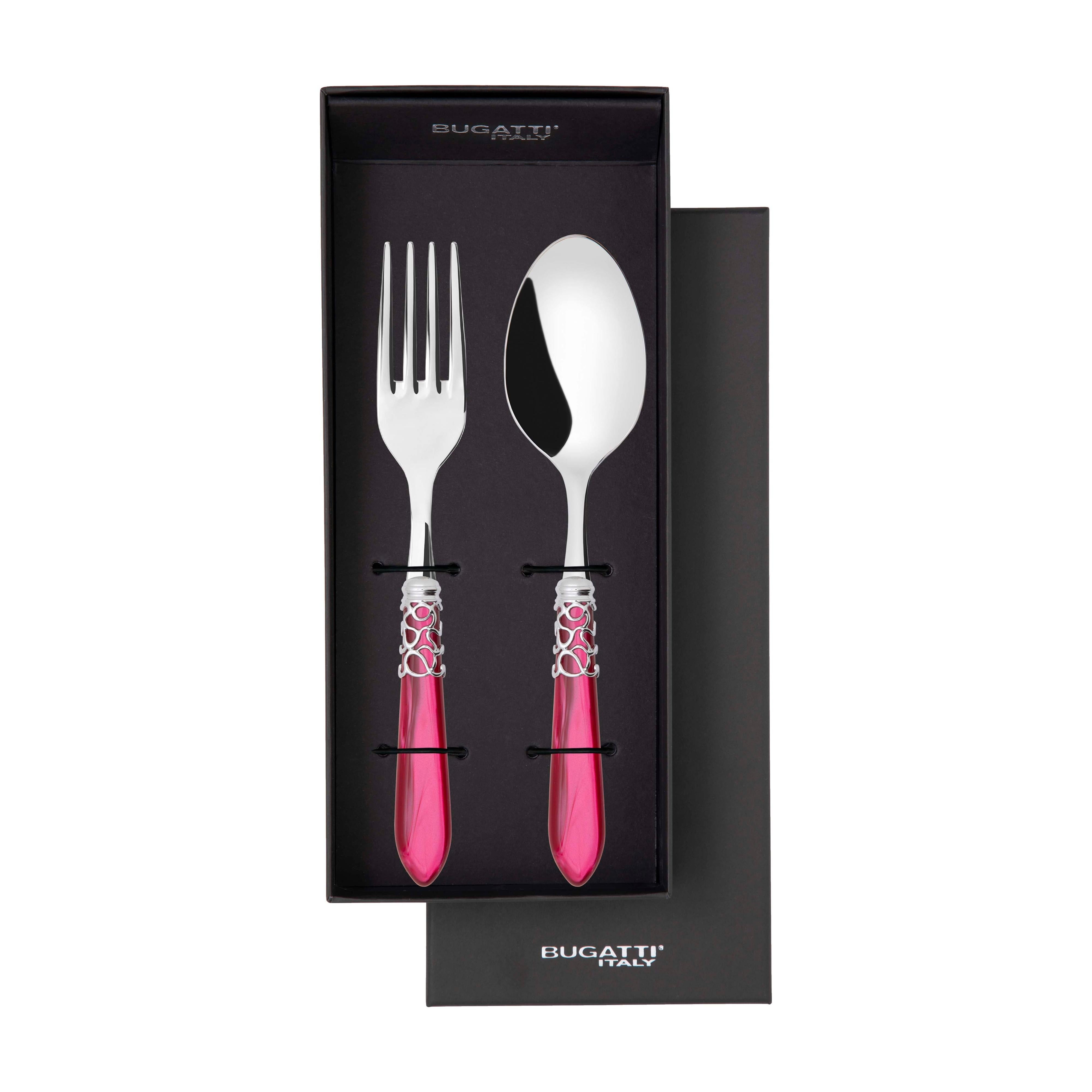 Melodia Brilliant 2 Piece Serving Set - Raspberry