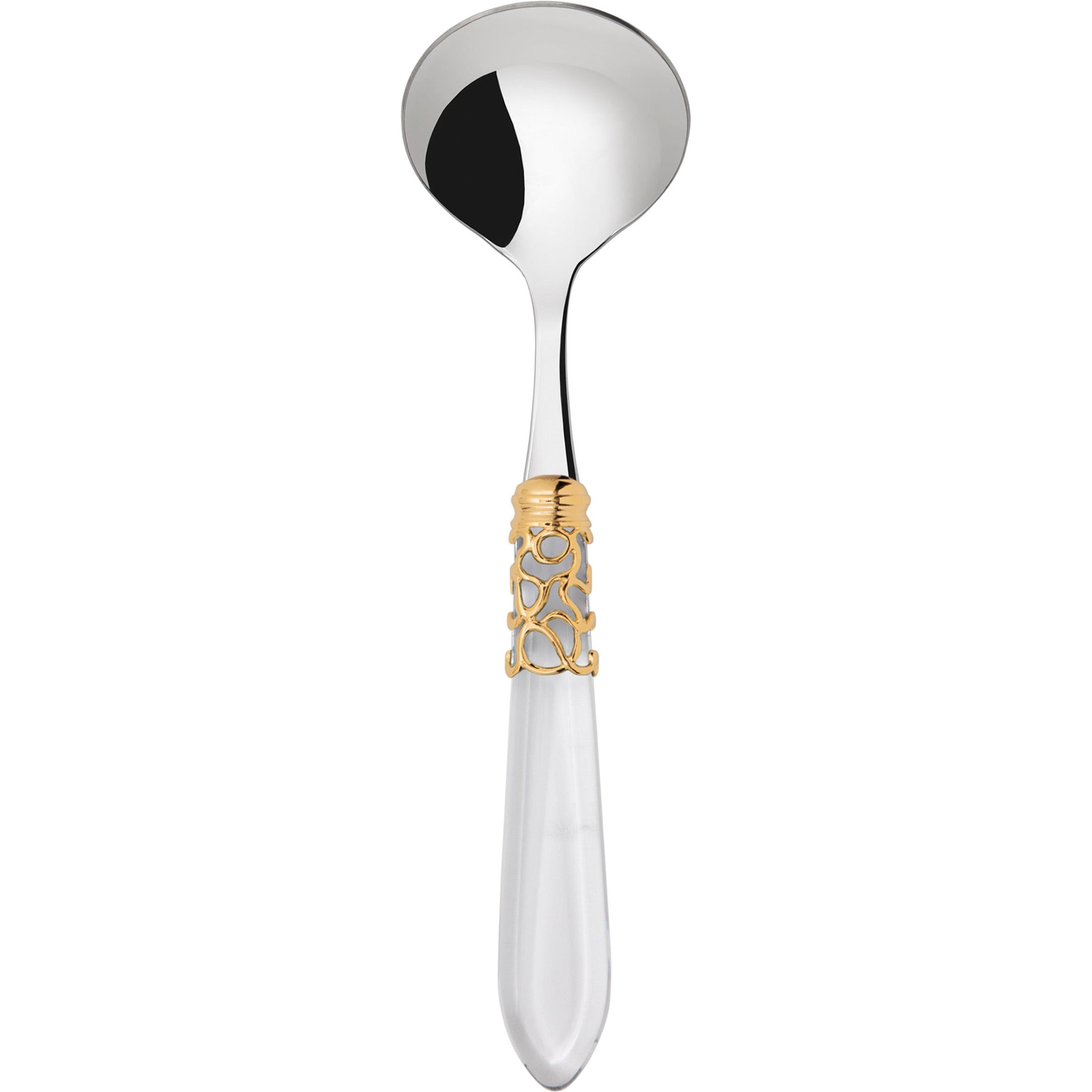 Melodia Gold Sauce / Gravy Ladle - clear