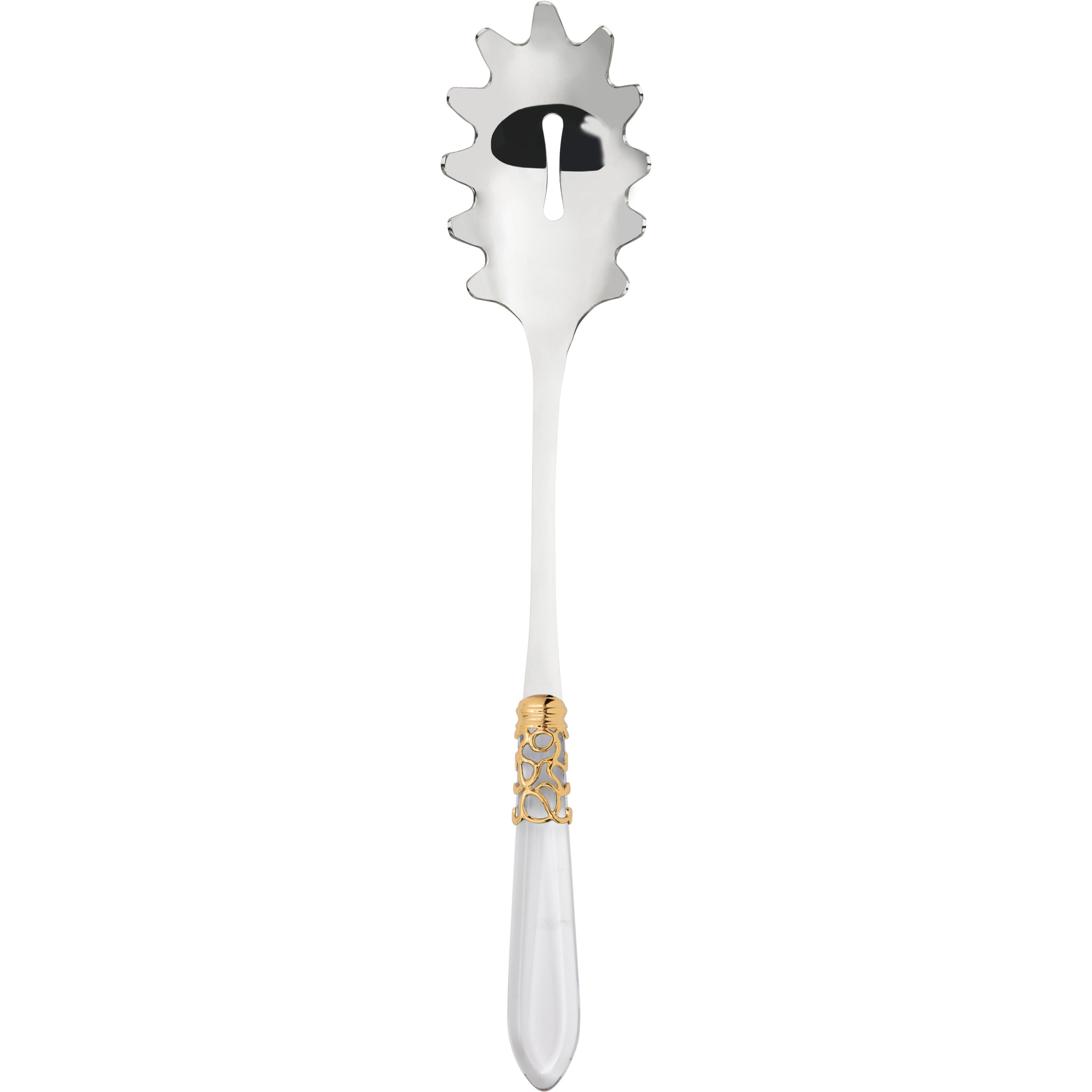 Melodia Gold Pasta / Spaghetti Server - clear