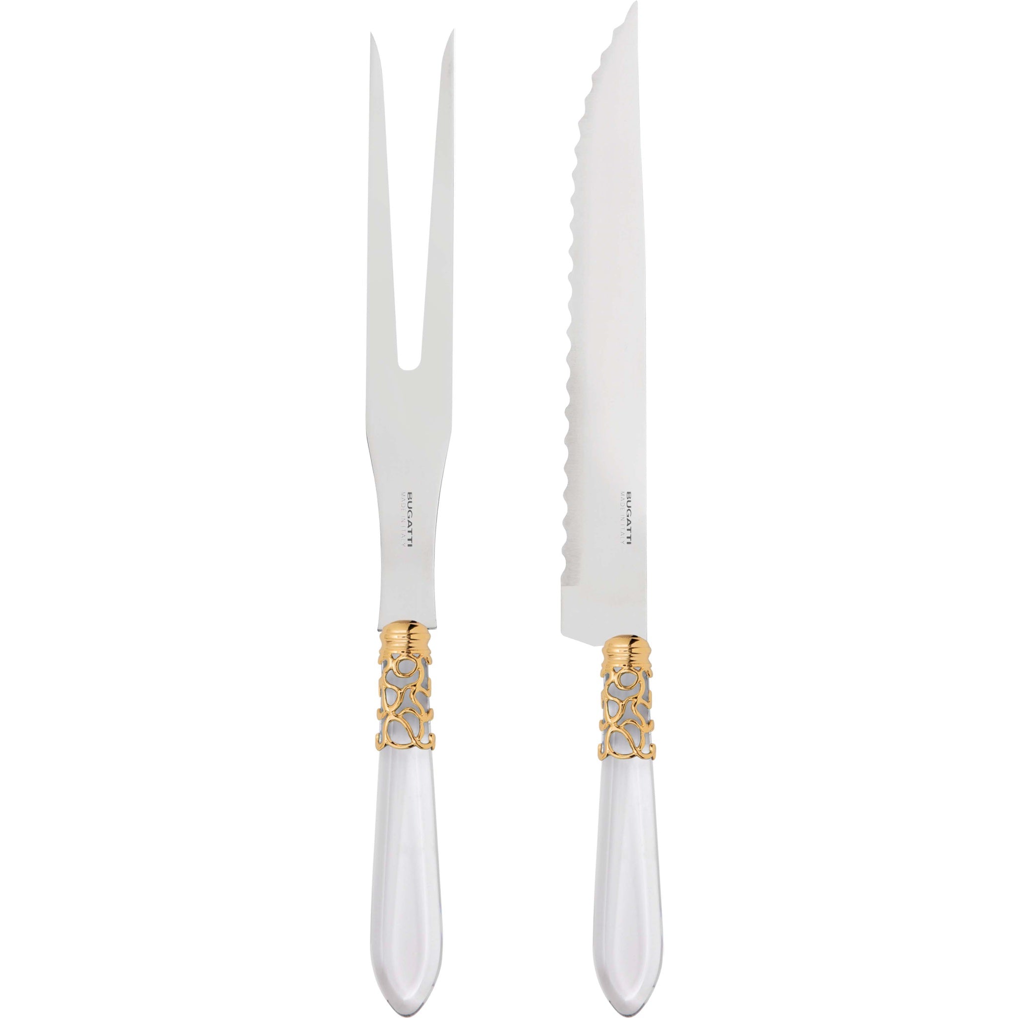 Melodia Gold Roast Carving Set - Clear