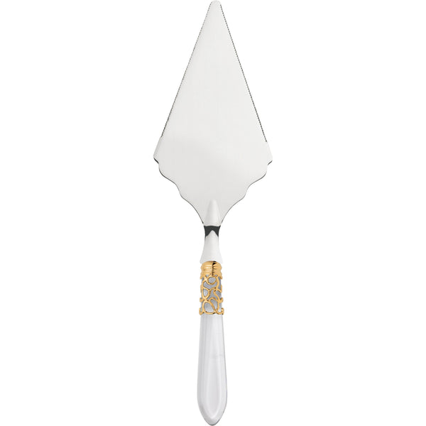 Melodia Gold Large Cake Server Serrated - Clear