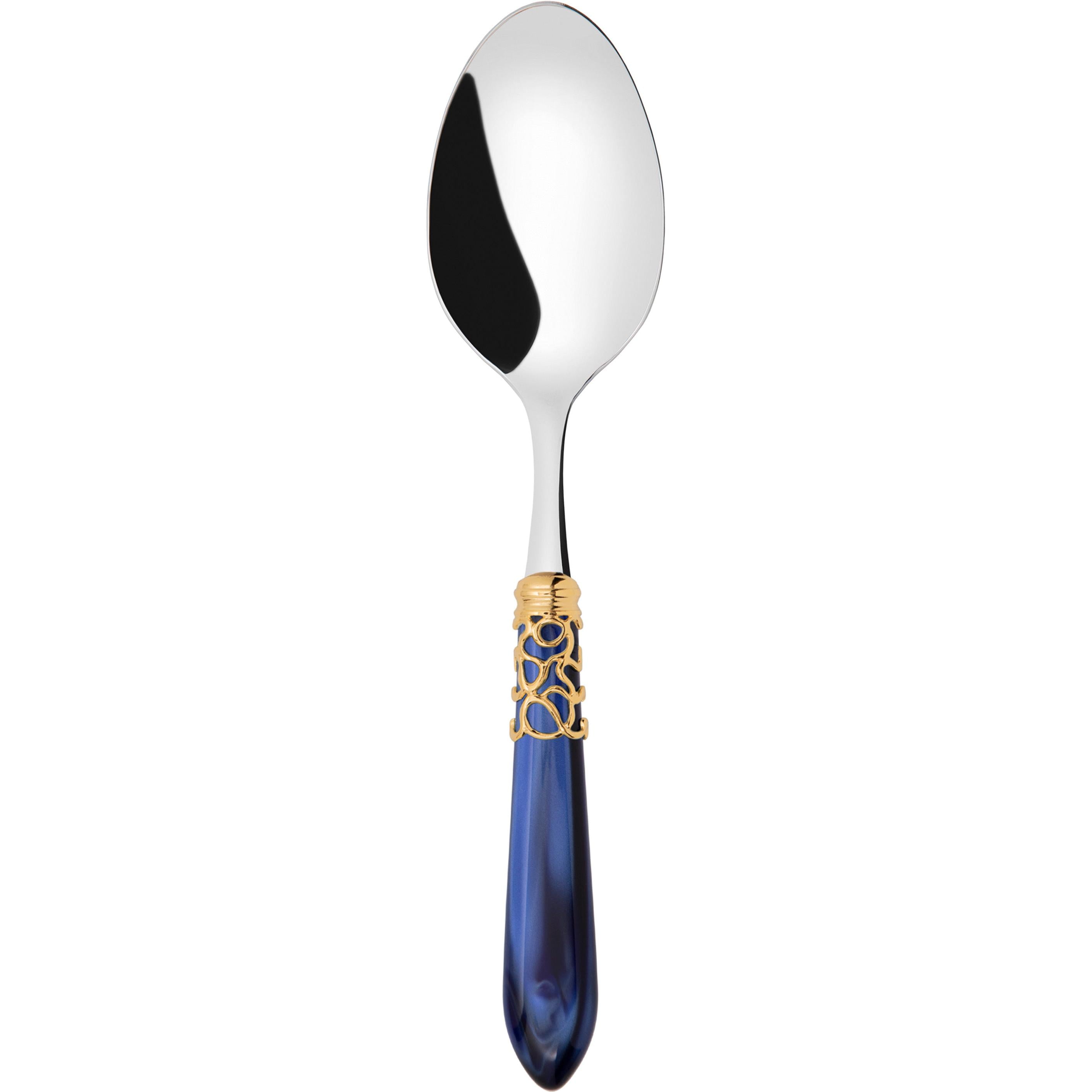 Melodia Gold Serving Spoon - royal blue