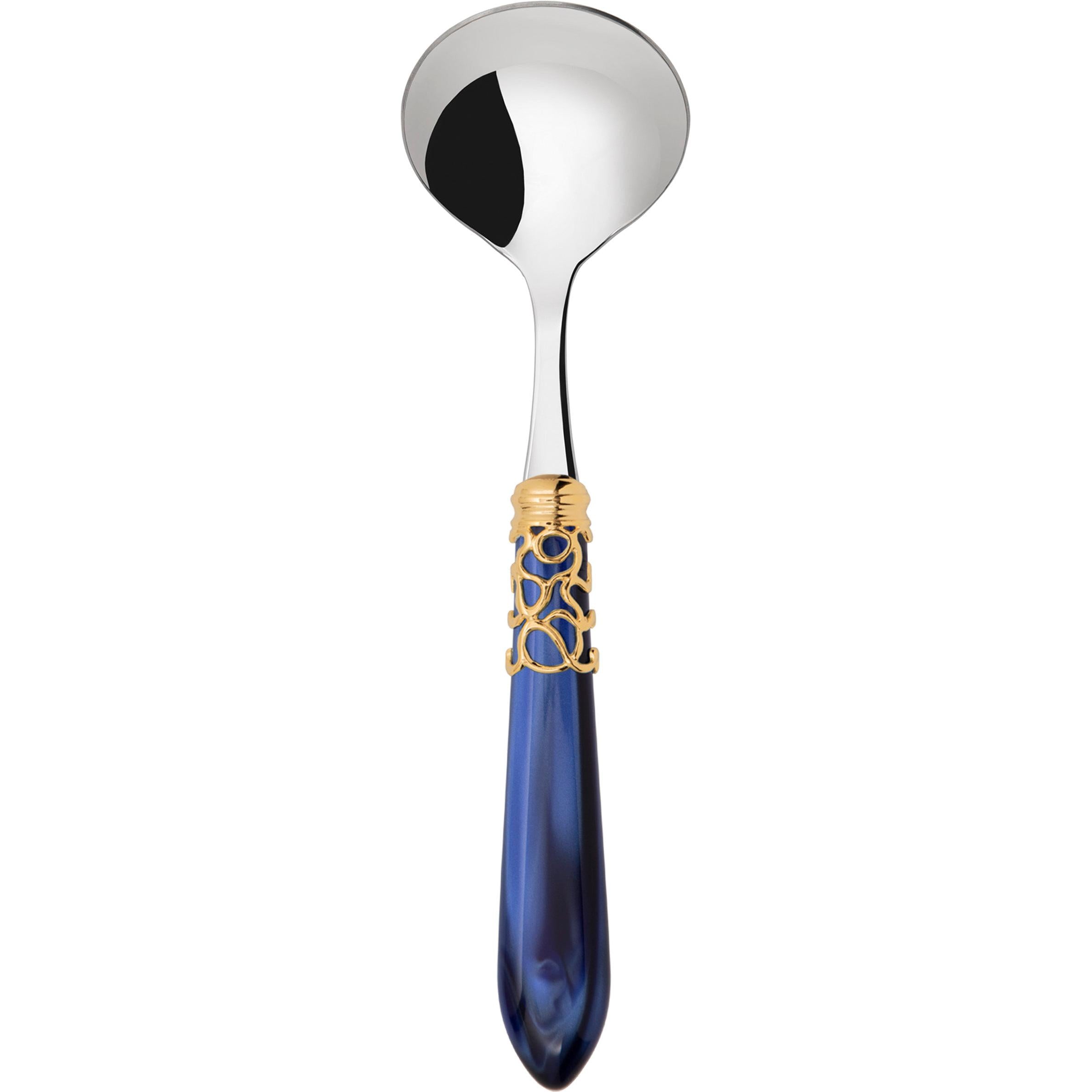 Melodia Gold Sauce / Gravy Ladle - royal blue