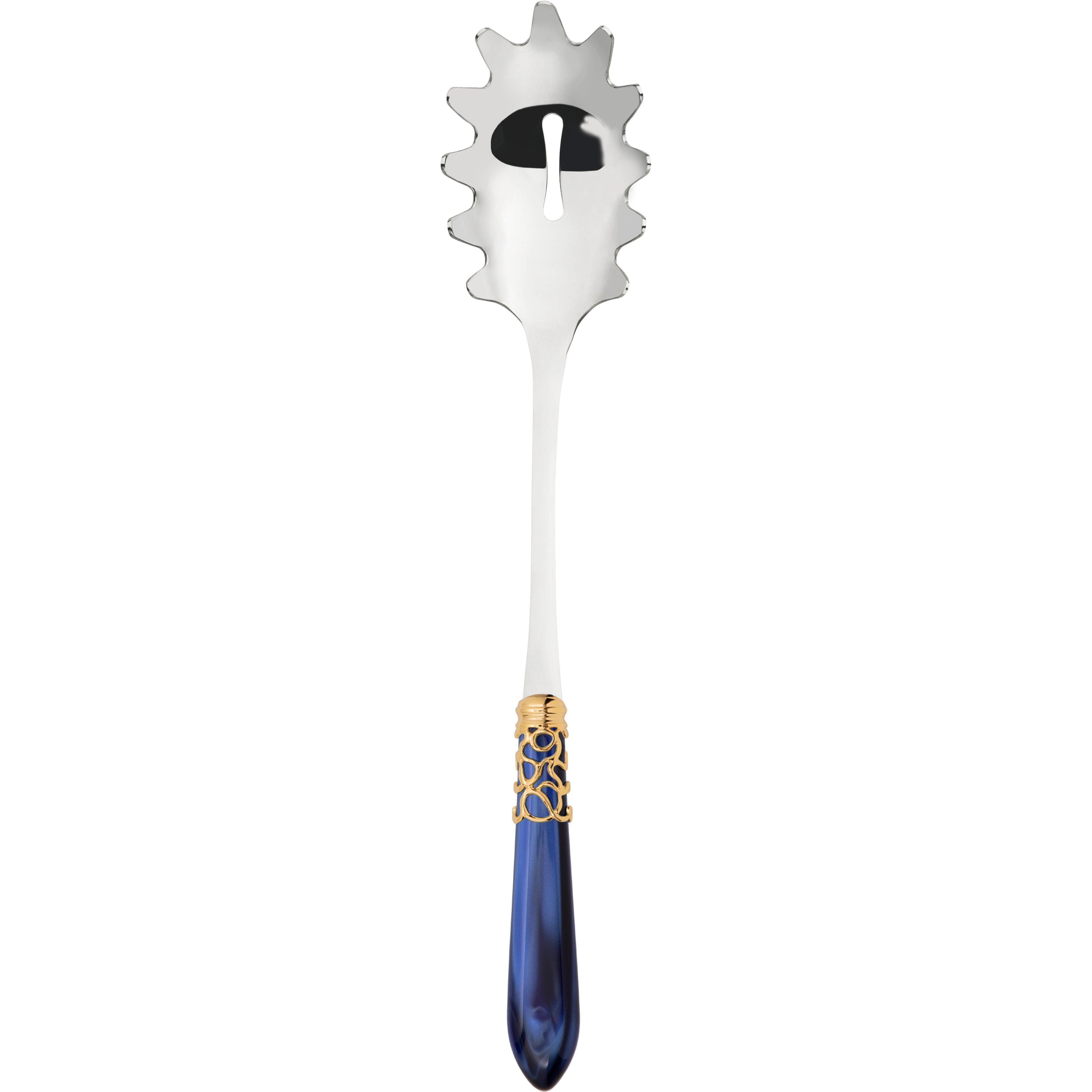 Melodia Gold Pasta / Spaghetti Server - royal blue