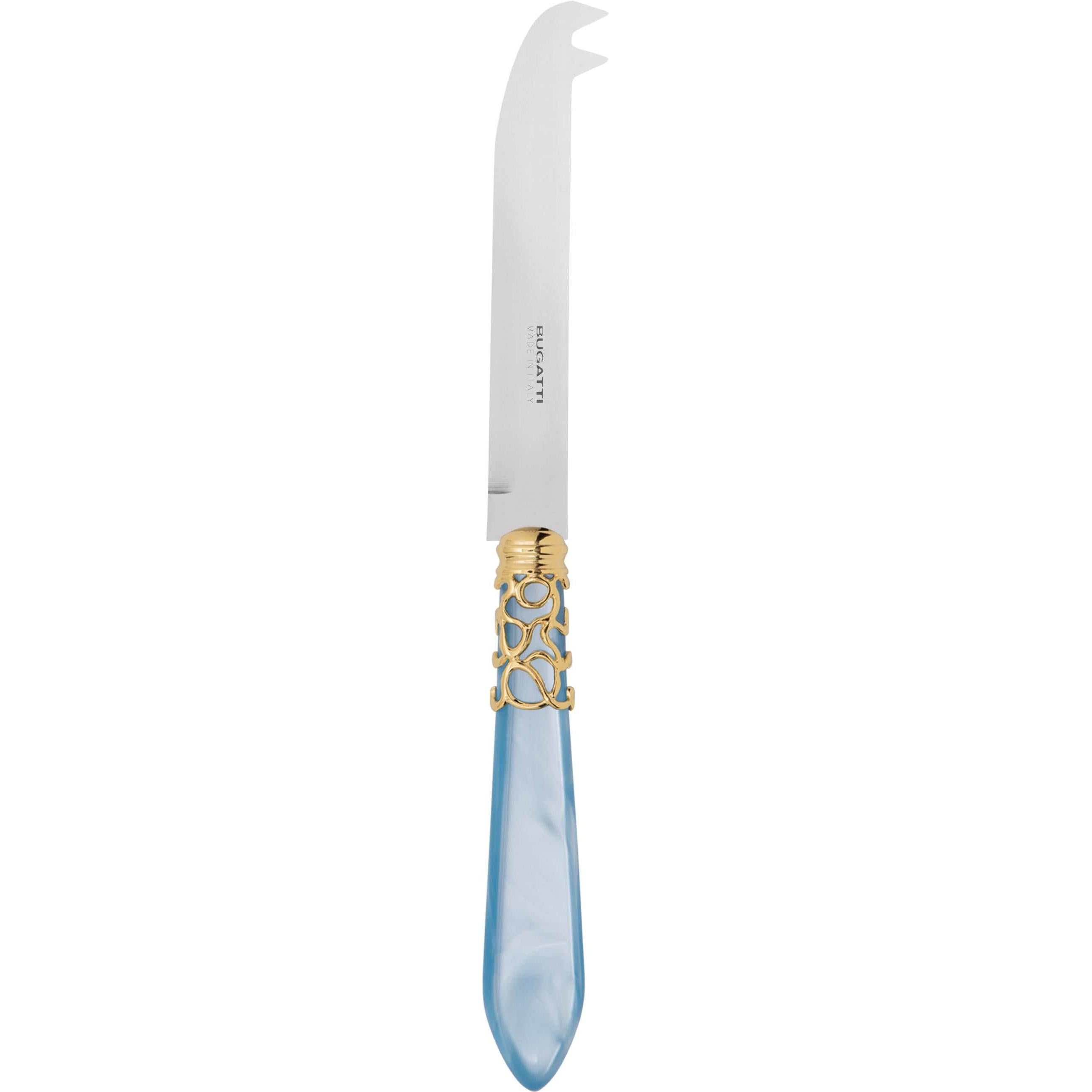 Melodia Gold 2 point "deer" cheese Knife - sky blue