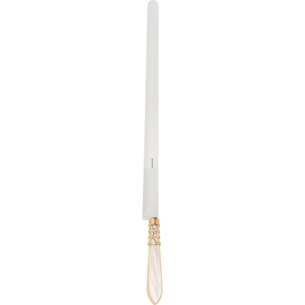 Melodia Gold Ham Knife 40 cm (15.75 inch) - Ivory