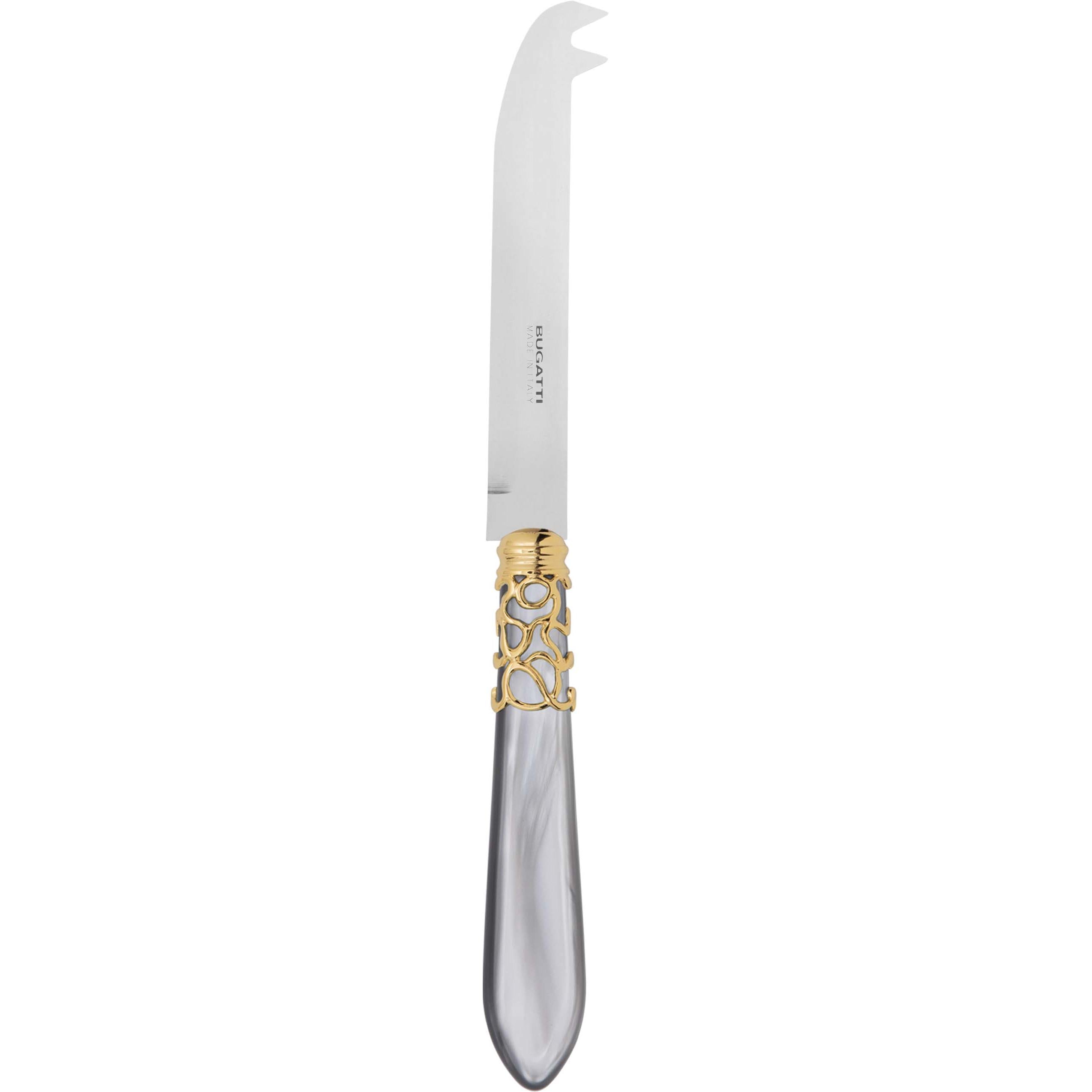 Melodia Gold 2 point "deer" cheese Knife - gray
