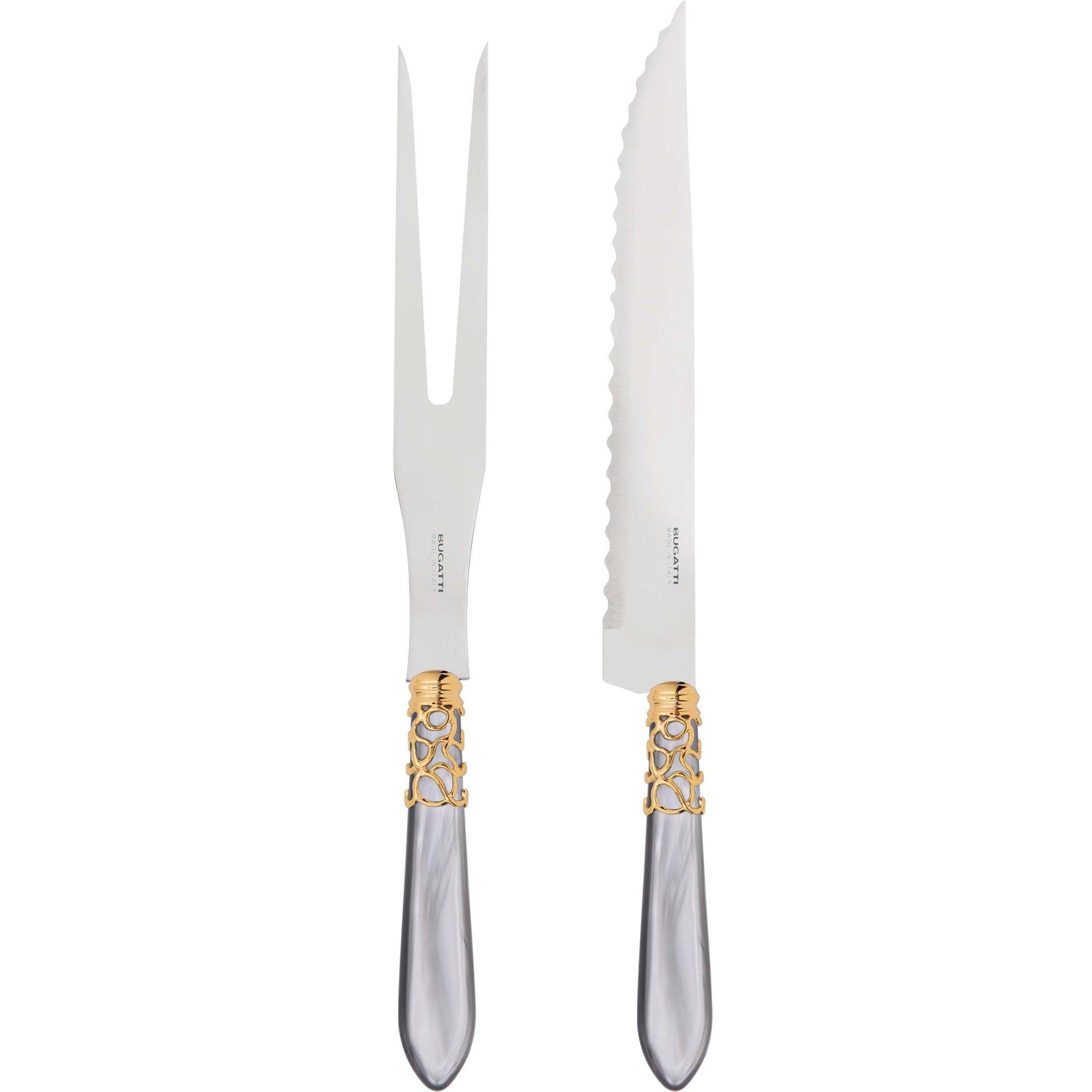 Melodia Gold Roast Carving Set - Gray