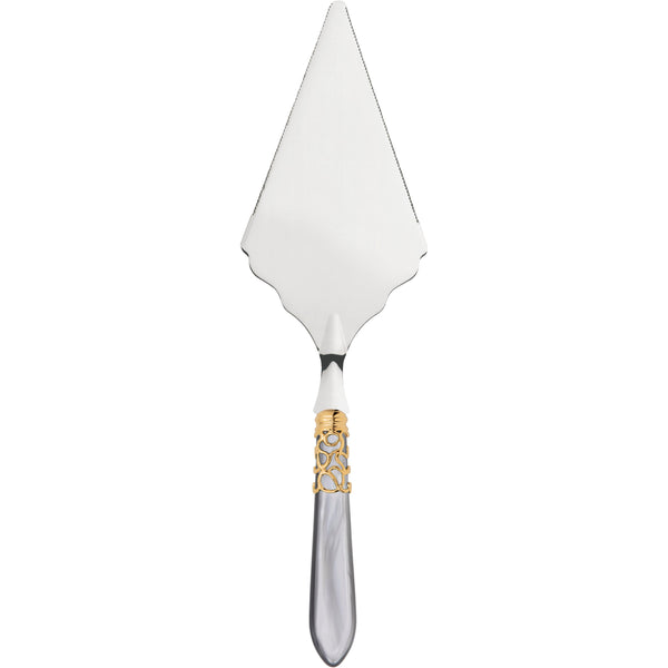 Melodia Gold Large Cake Server Serrated - Gray