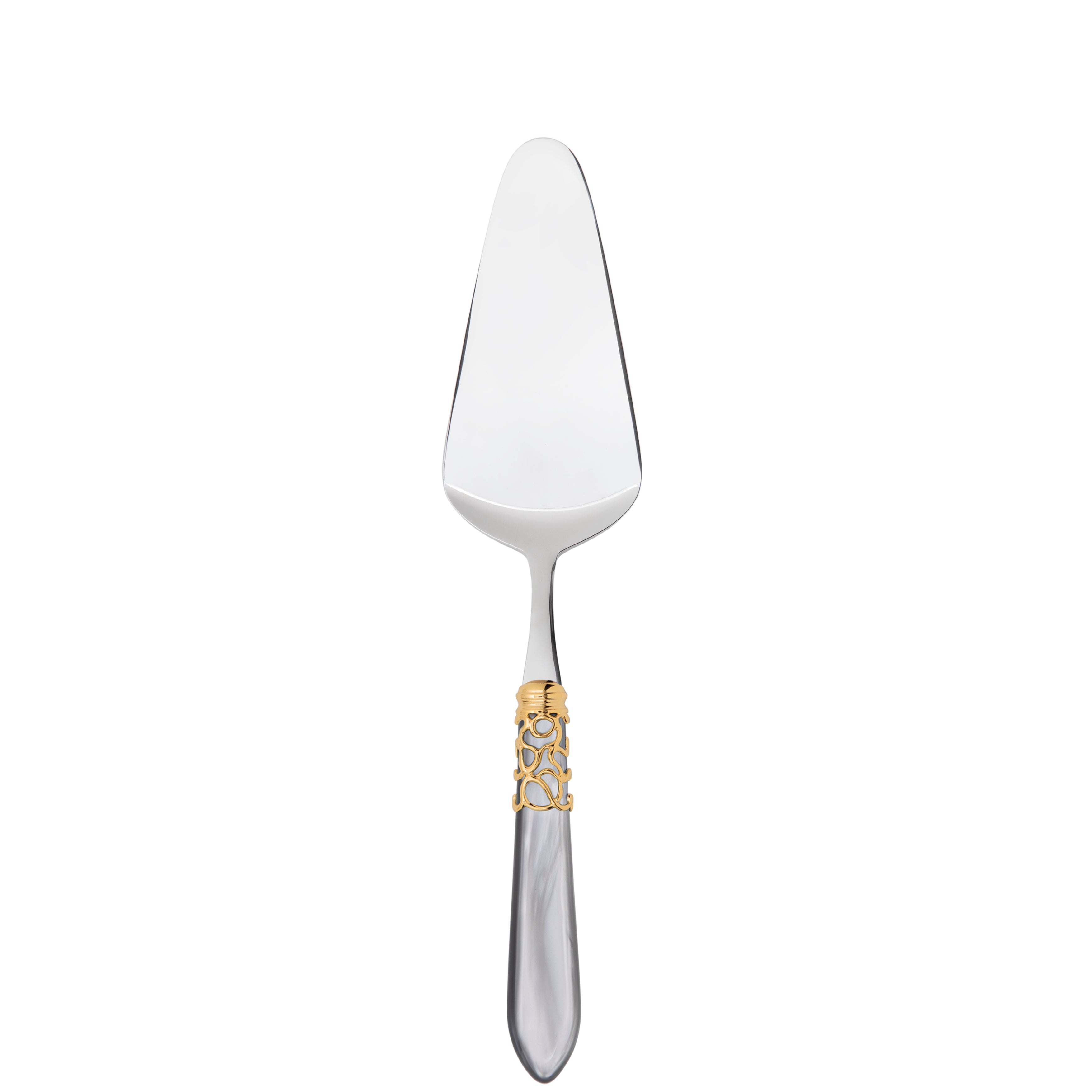 Melodia Gold Cake Server in gift box - gray