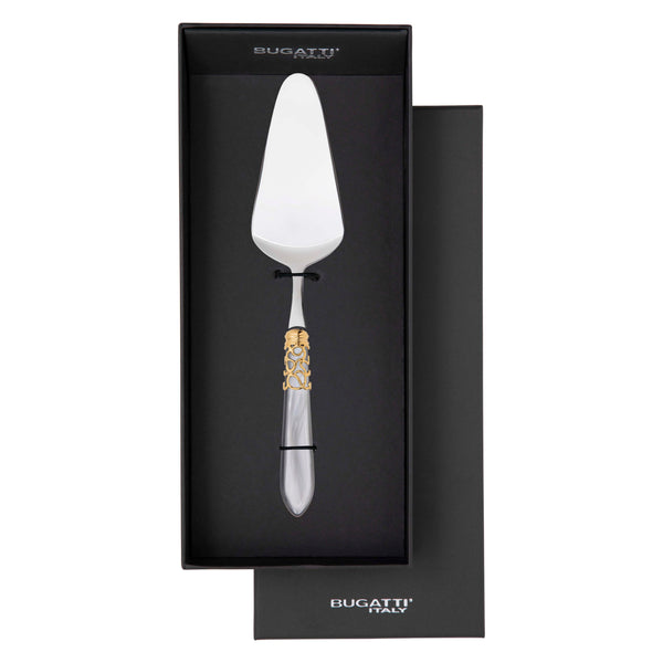 Melodia Gold Cake Server in gift box - Gray