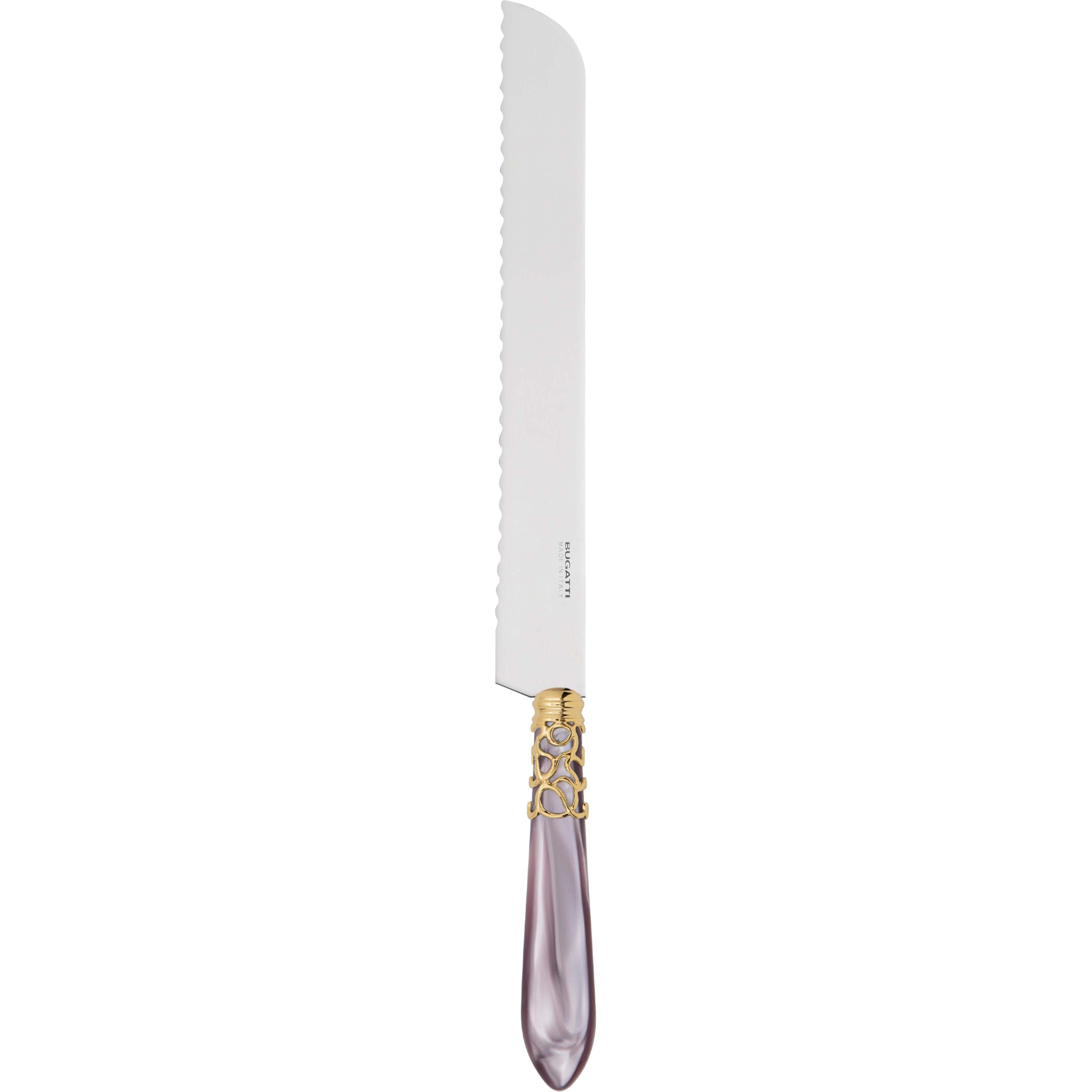 Melodia Gold Bread Knife - lilac