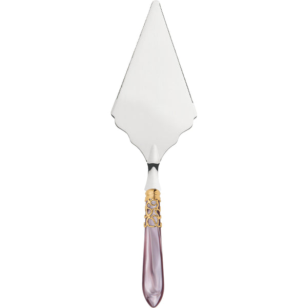 Melodia Gold Large Cake Server Serrated - Lilac