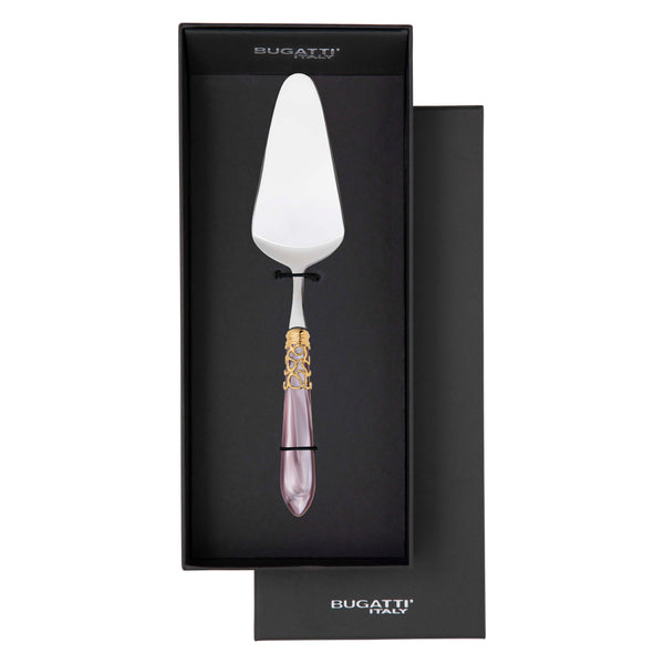 Melodia Gold Cake Server in gift box - Lilac