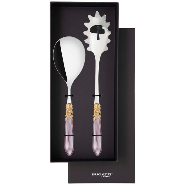 Melodia Gold 2 Piece Pasta Set in gift box - Lilac