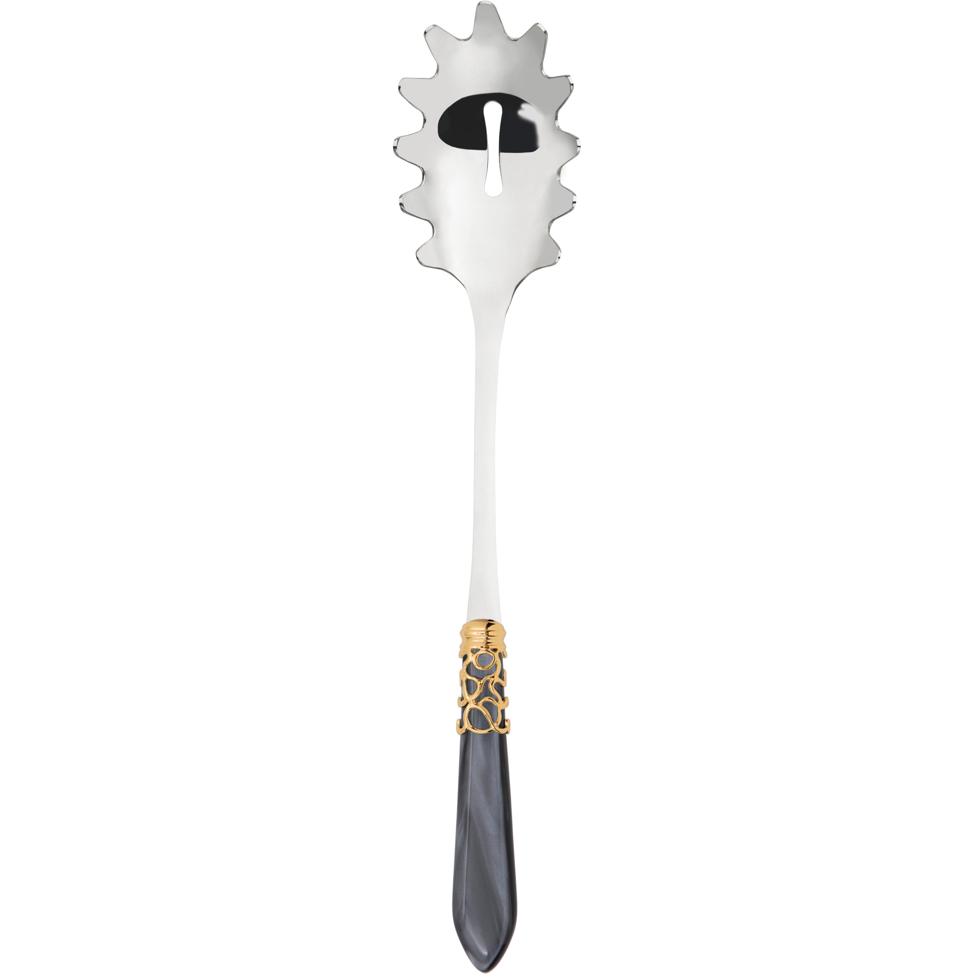 Melodia Gold Pasta / Spaghetti Server - charcoal