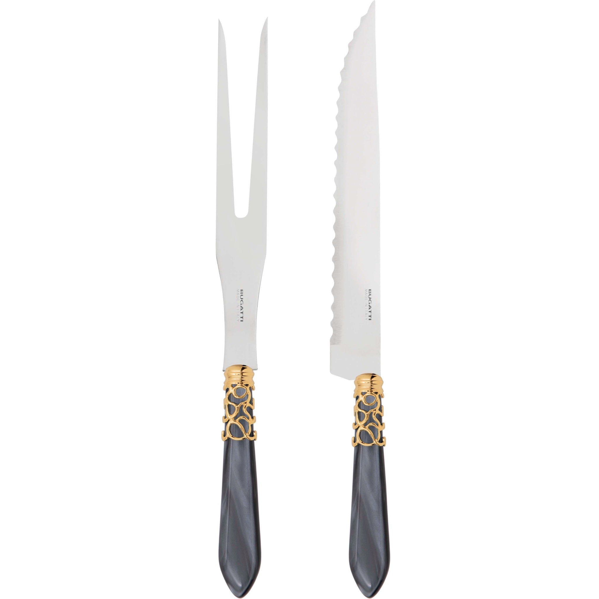 Melodia Gold Roast Carving Set - Charcoal