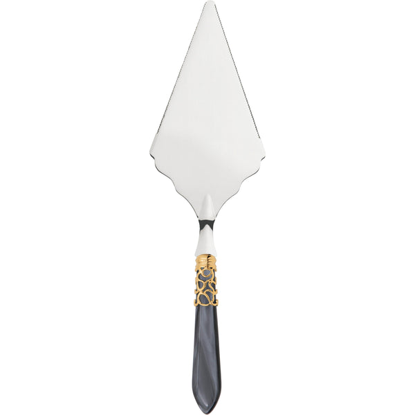 Melodia Gold Large Cake Server Serrated - Charcoal