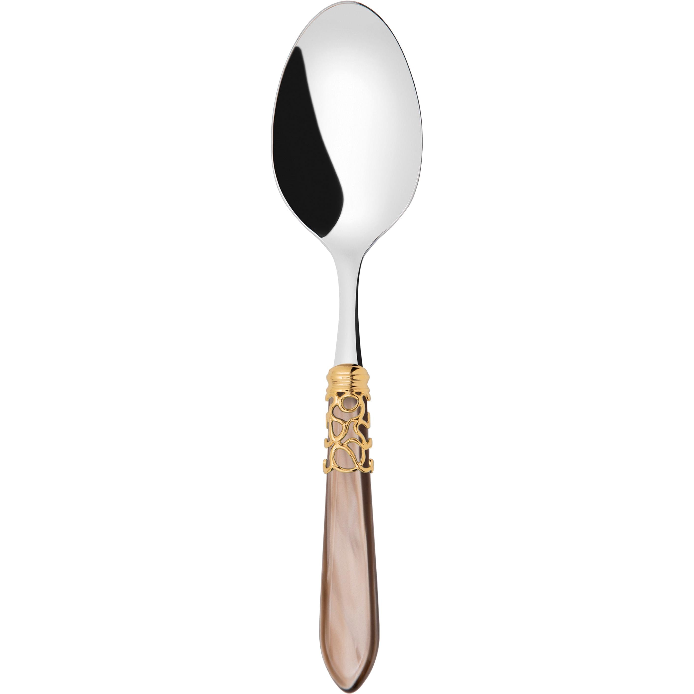 Melodia Gold Serving Spoon - taupe