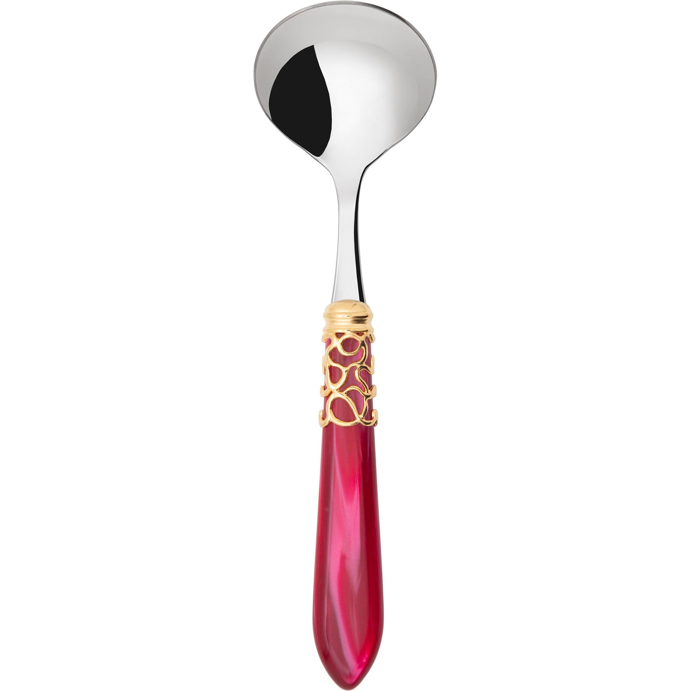 Melodia Gold Sauce / Gravy Ladle - raspberry